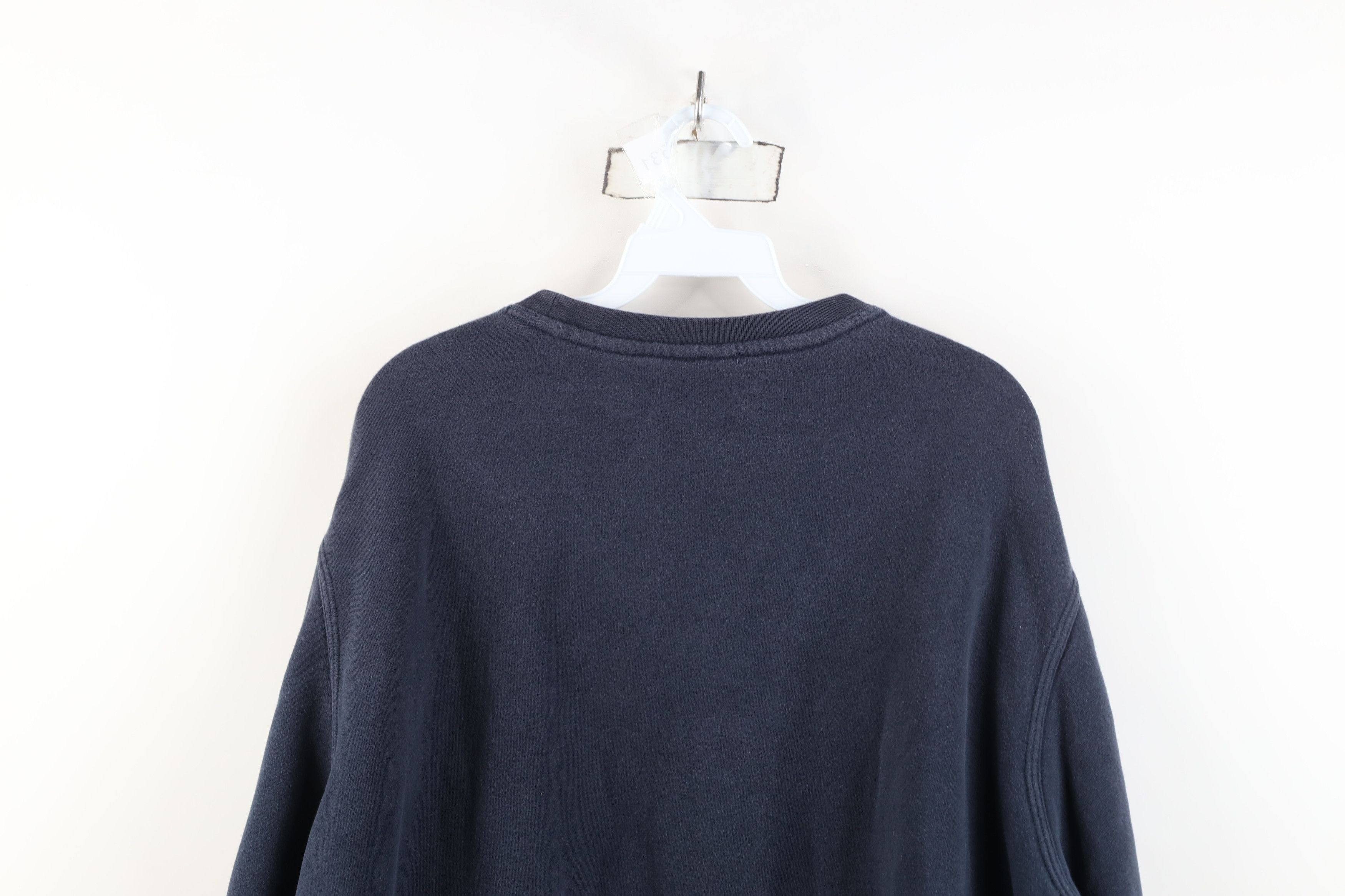Nike Vintage Y2K Nike Mini Swoosh Crewneck Sweatshirt Navy Blue Size US XXL / EU 58 / 5 - 13 Thumbnail