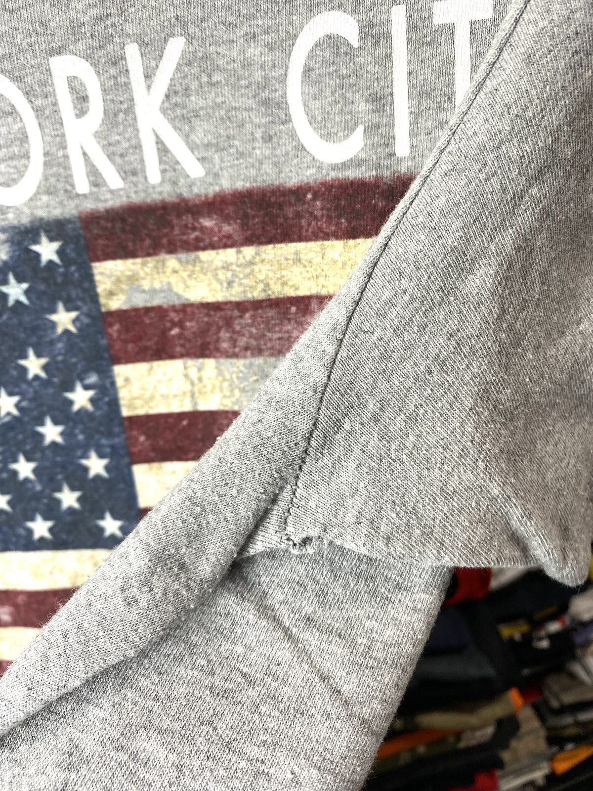 Vintage Vintage 2000’s America USA Flag New York Art T Shirt Hype Size US M / EU 48-50 / 2 - 4 Thumbnail