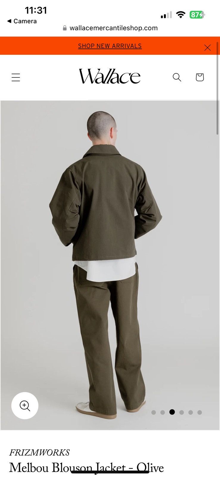 FrizmWORKS FRIZMWORKS Melbou Blouson Jacket - Olive Size US L / EU 52-54 / 3 - 2 Thumbnail