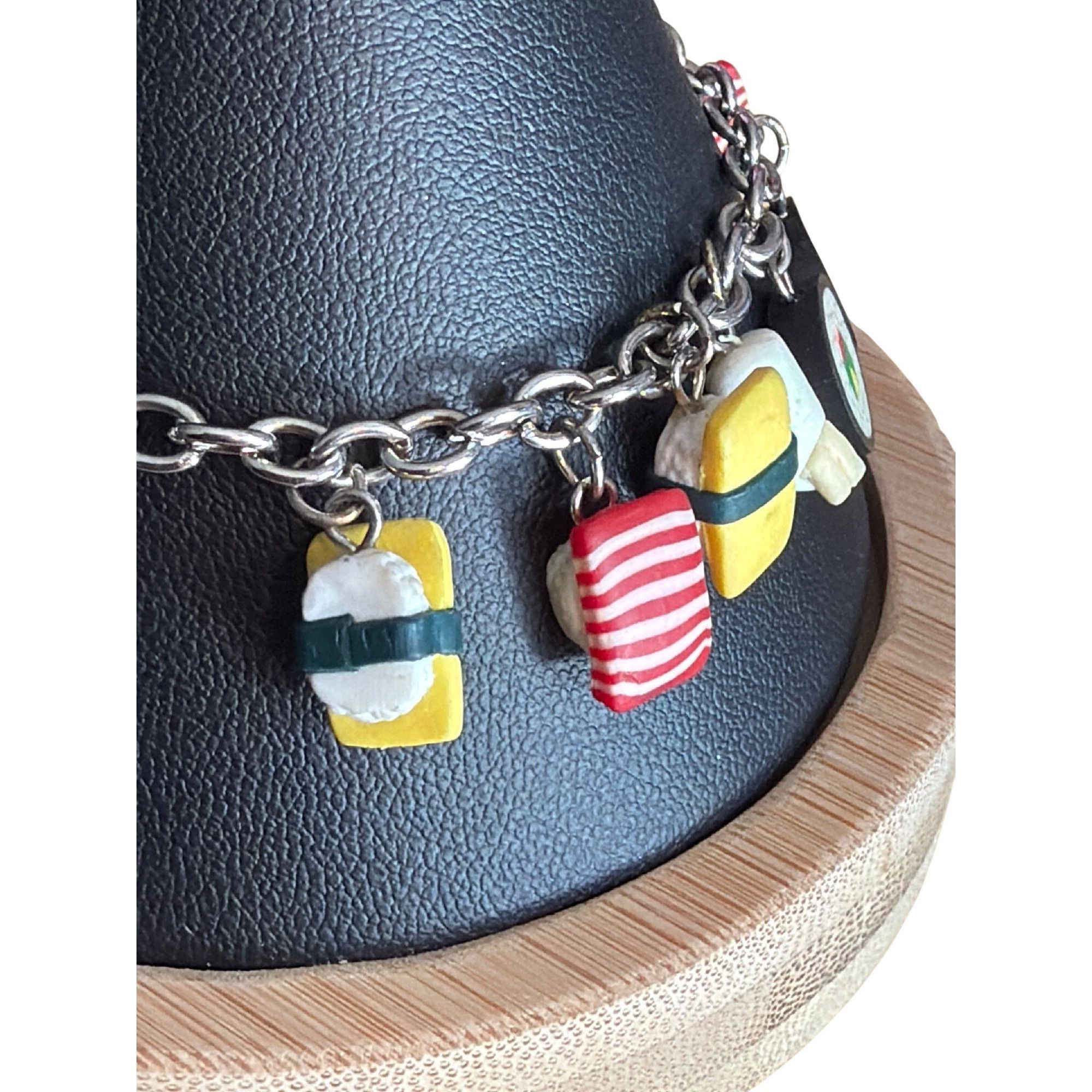 Other Claires Sushi Charm Bracelet Miniature Food Charms Silver To Size ONE SIZE - 2 Thumbnail