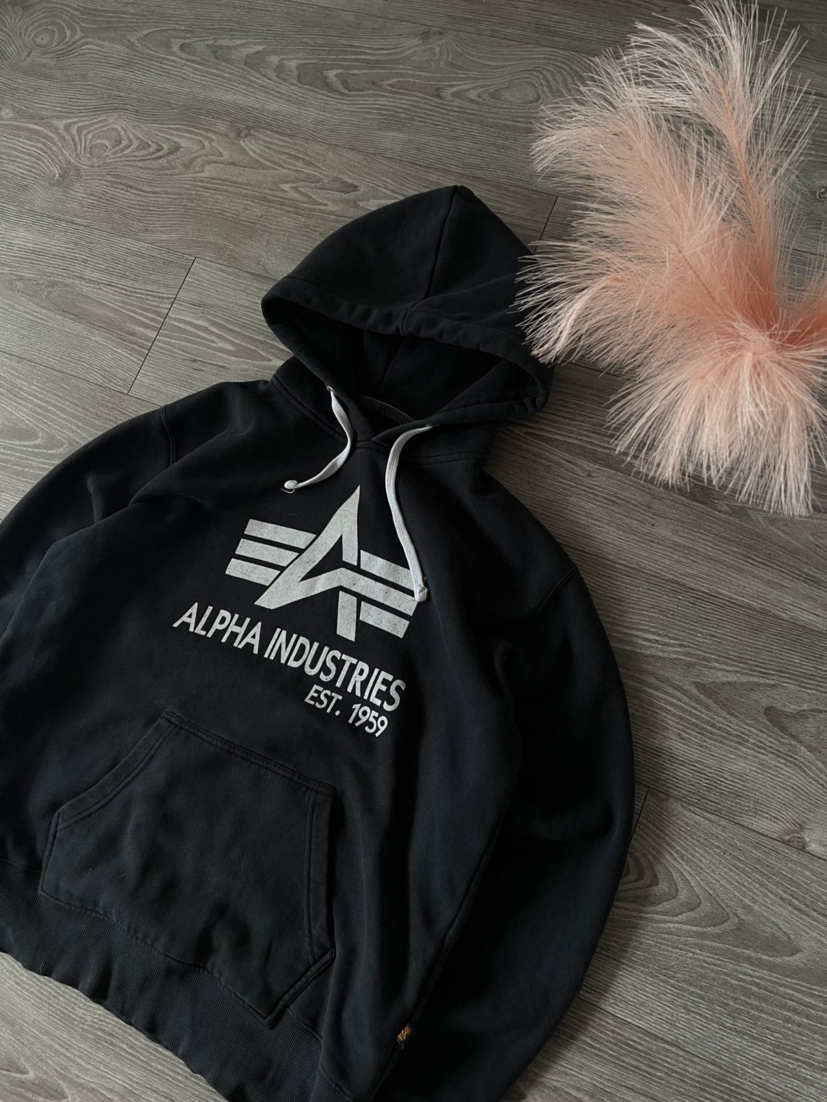 Alpha Industries × Vintage ‼️Vintage Rare Alpha Industries Bug Logo Aviator Hoodie‼️ Size US L / EU 52-54 / 3 - 2 Thumbnail