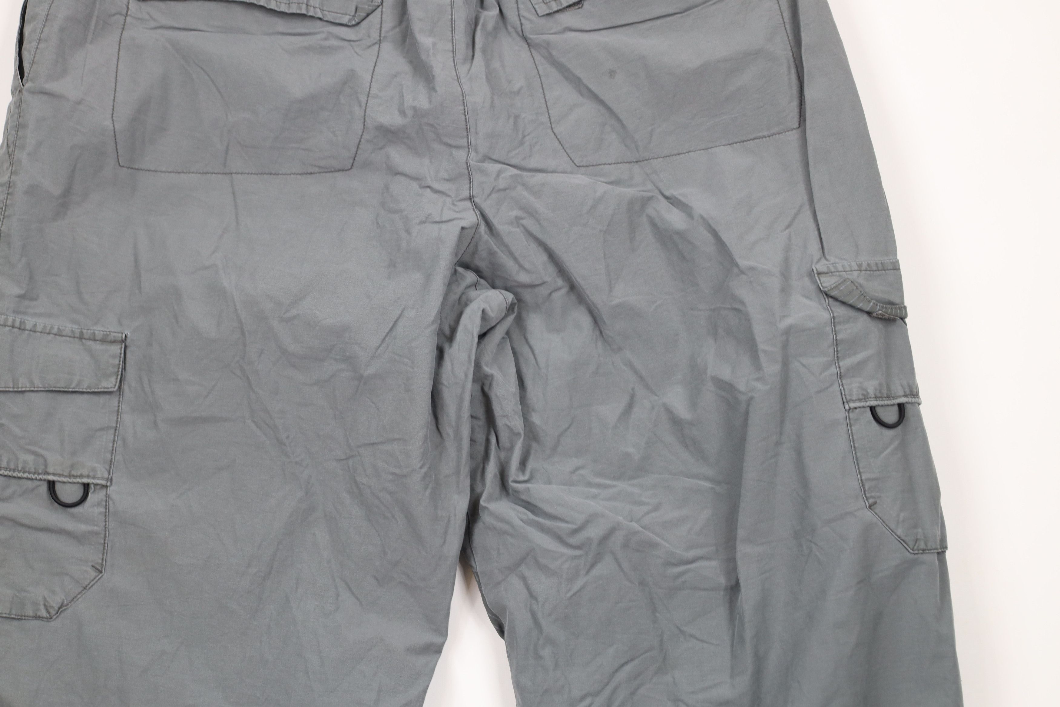 Vintage Vintage 90s Streetwear Lined Belted Wide Leg Pants Gray Size US 38 / EU 54 - 10 Thumbnail