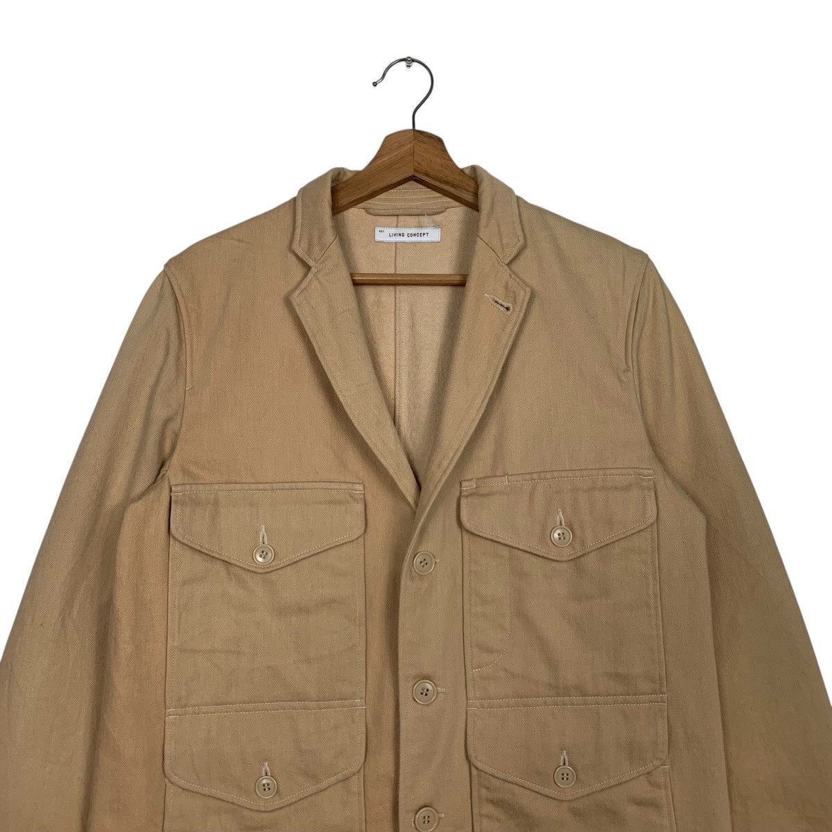 Japanese Brand LIVING CONCEPT 4 Pocket Casual Jacket #2678-C120 Size US M / EU 48-50 / 2 - 2 Thumbnail