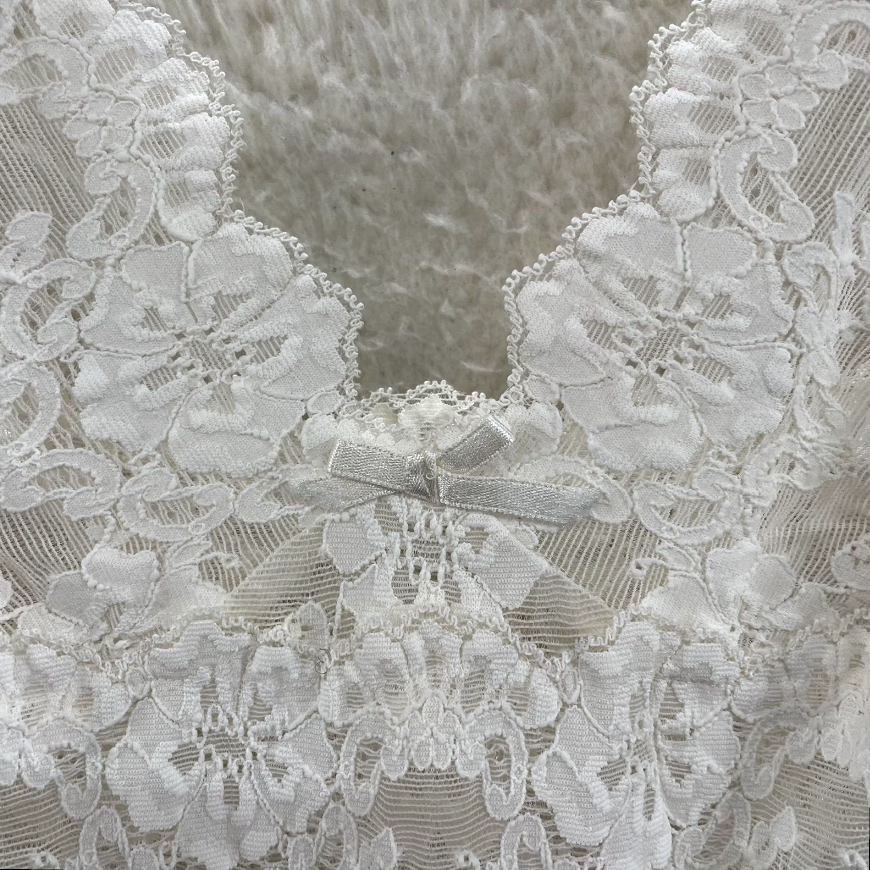 Victoria's Secret VINTAGE Victoria's Secret Dress White Lace Nightgown Slip Dress 80s M/L Womens Ladies by Victoria's Secret Size M / US 6-8 / IT 42-44 - 5 Thumbnail