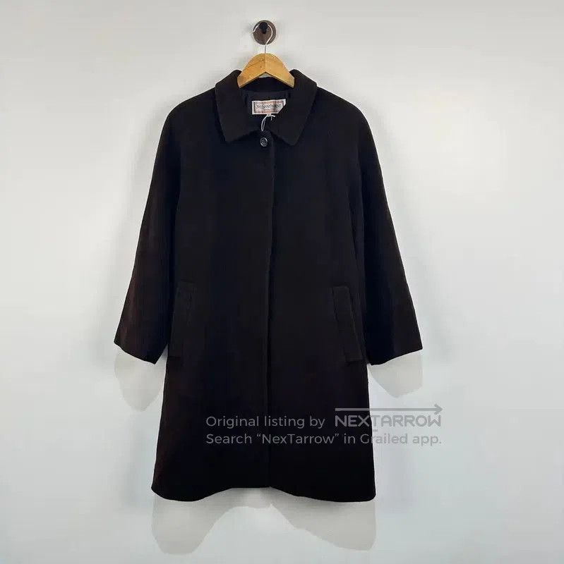 Yves Saint Laurent YSL Brown Wool Women's Coat Size L . Size L / US 10 / IT 46 - 1 Thumbnail