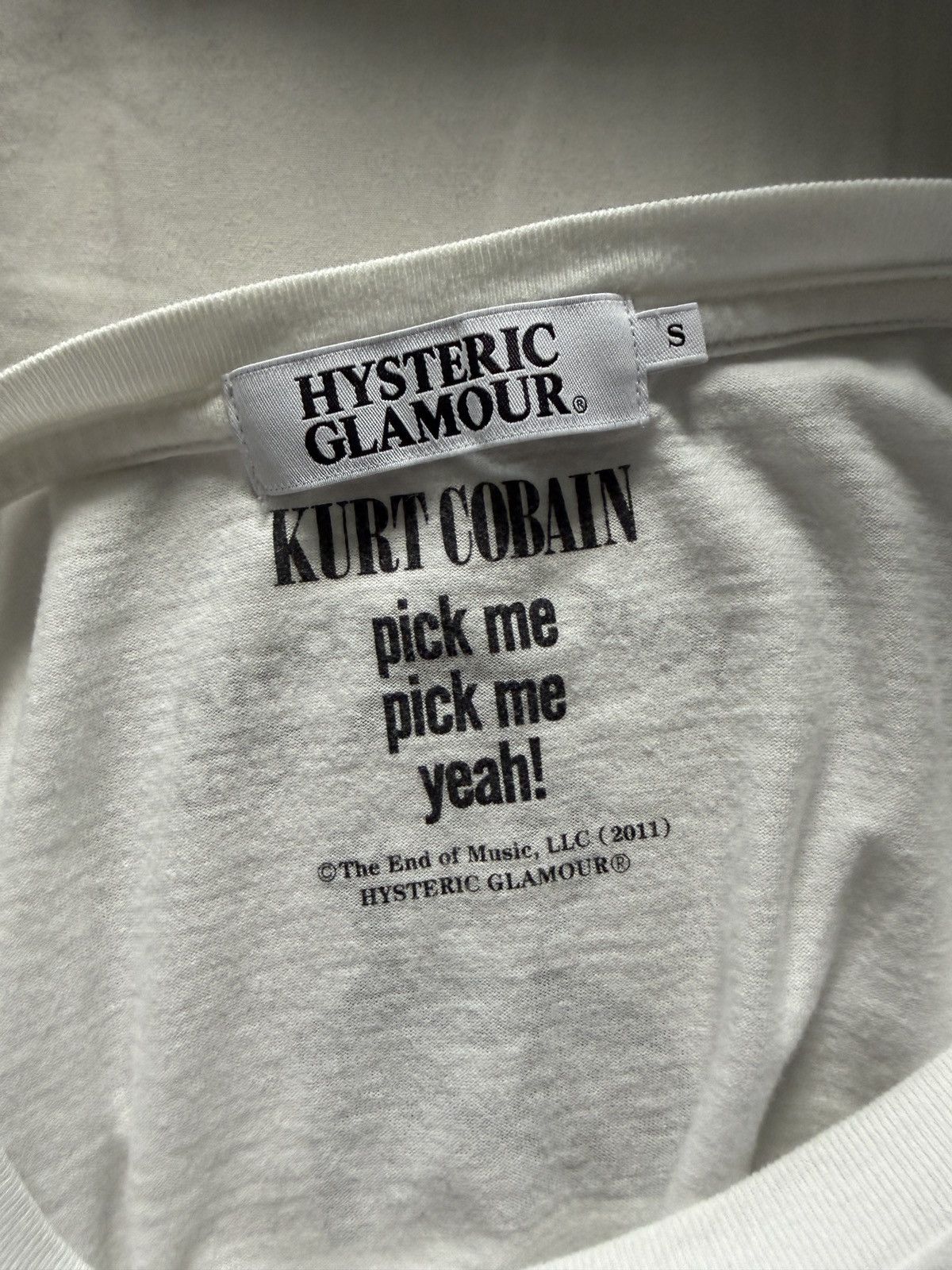 Hysteric Glamour Hysteric Glamour Kurt Cobain Tee Size US S / EU 44-46 / 1 - 4 Thumbnail