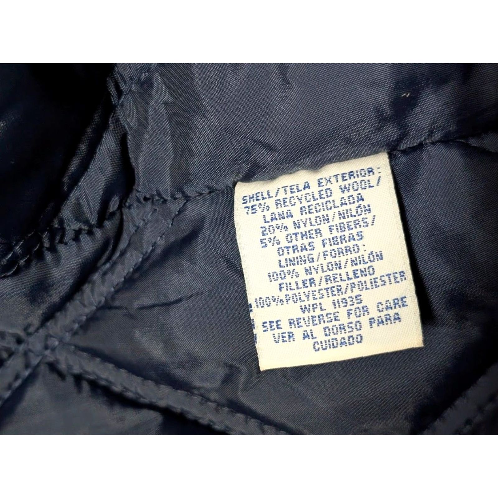 Vintage VINTAGE Pea Coat Navy Blue Wool XL 46-48 Navy anchor buttons Navy Blue NAVAL 1990s Lined Mens Coat Wool 46-48 Navy Button Mens Size US XL / EU 56 / 4 - 6 Thumbnail