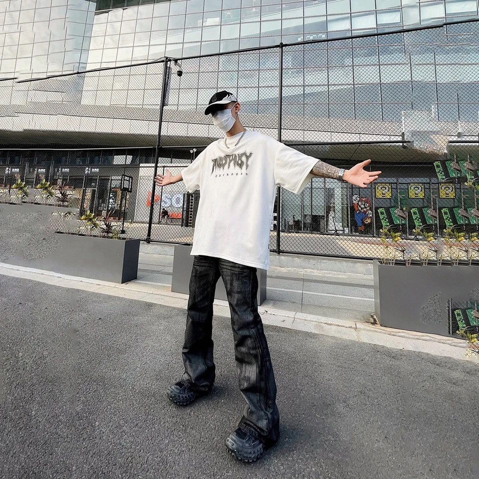 Japanese Brand × Vintage Black Vintage Jeans Men Baggy Streetwear Casual Size US 35 - 4 Thumbnail