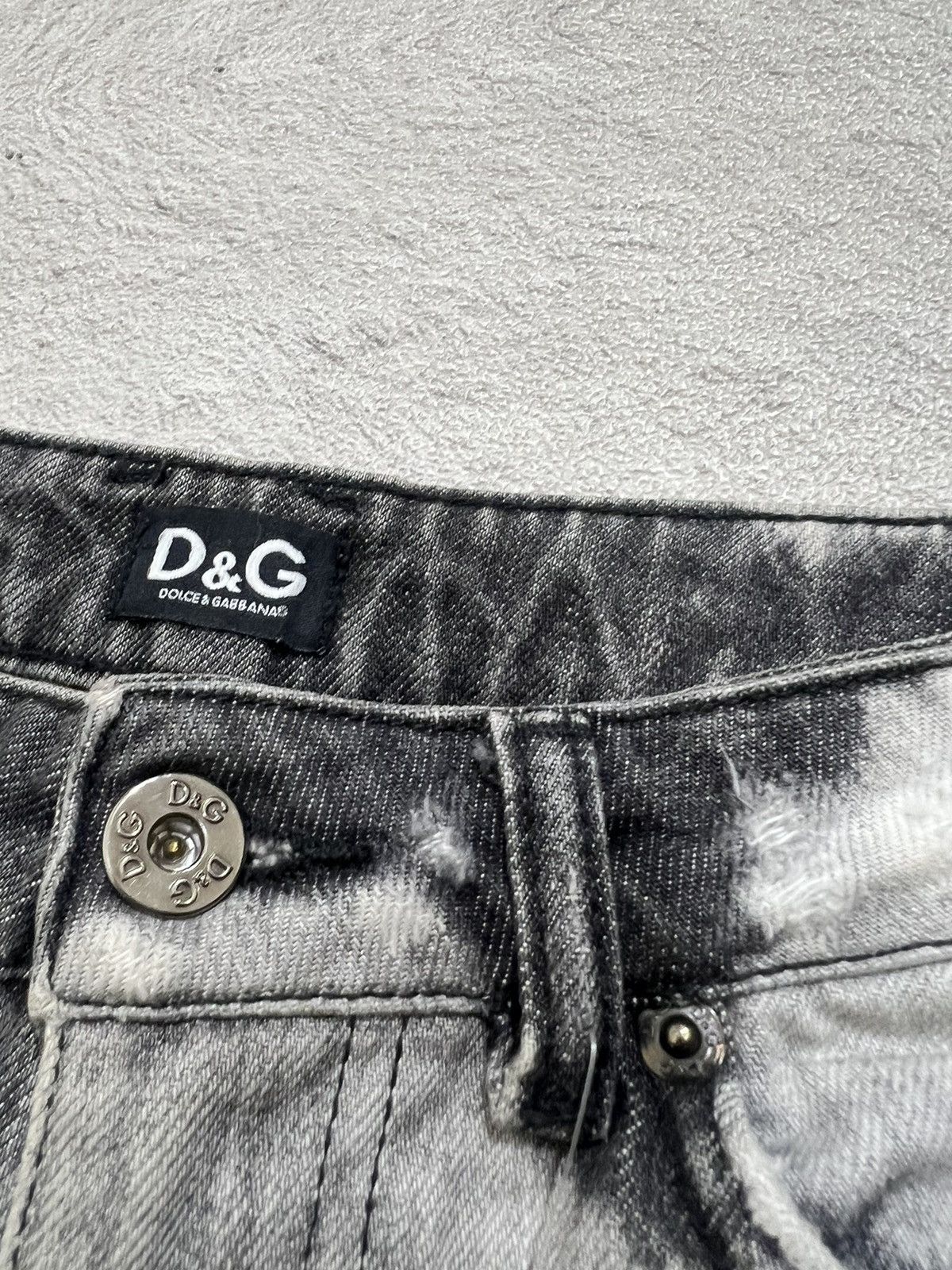 Kapital 2000s D&G Dolce Gabbana Print Painted Flare Jeans y2k Lgb Size US 30 / EU 46 - 6 Thumbnail