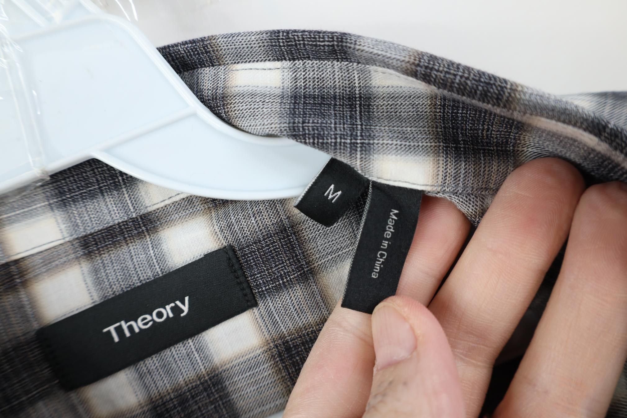Theory Theory Irving Betton Check Plaid Collared Button Shirt Size US M / EU 48-50 / 2 - 5 Thumbnail
