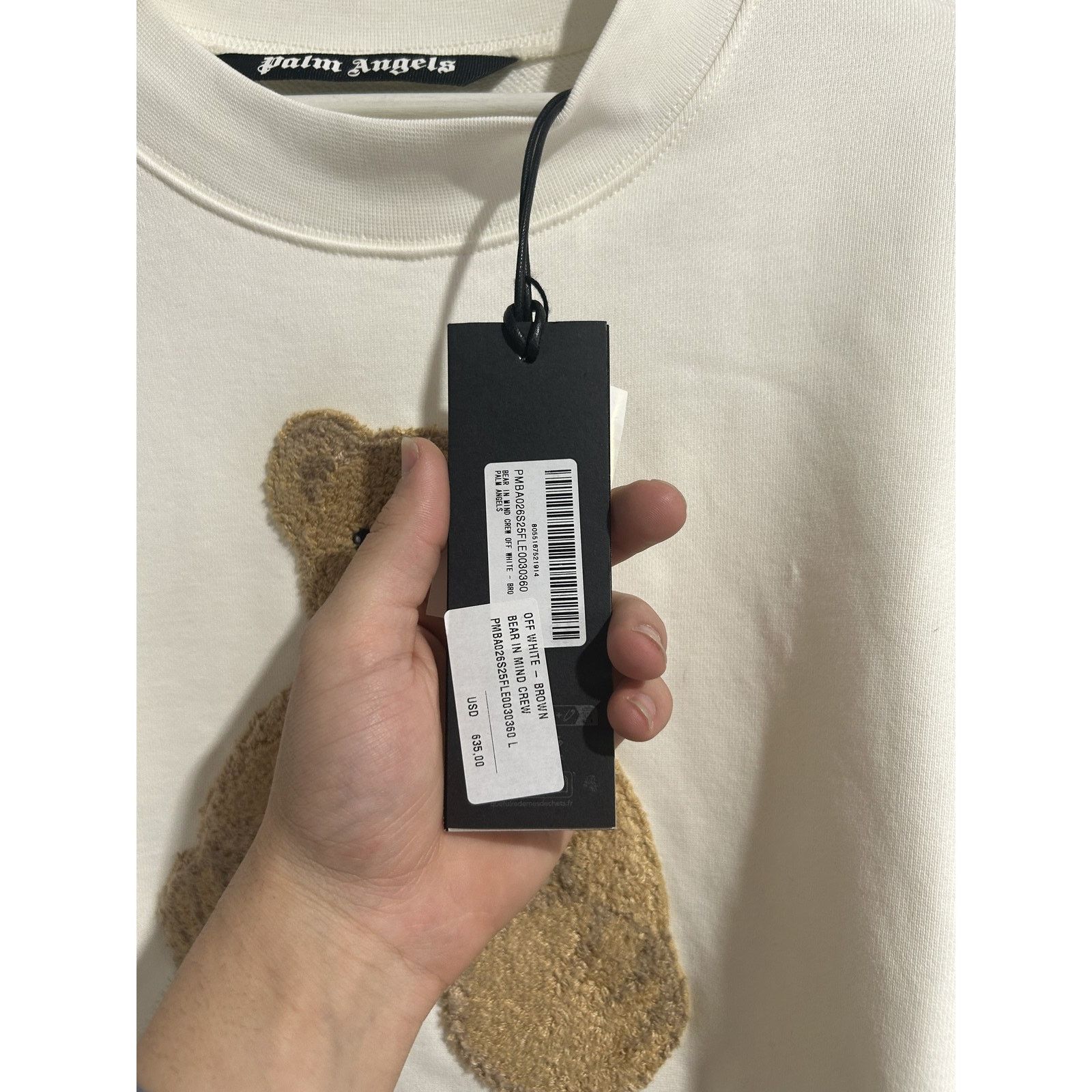 Palm Angels PALM ANGELS BEAR IN MIND CREWNECK SWEATSHIRT SIZE LARGE NEW Size US L / EU 52-54 / 3 - 7 Thumbnail