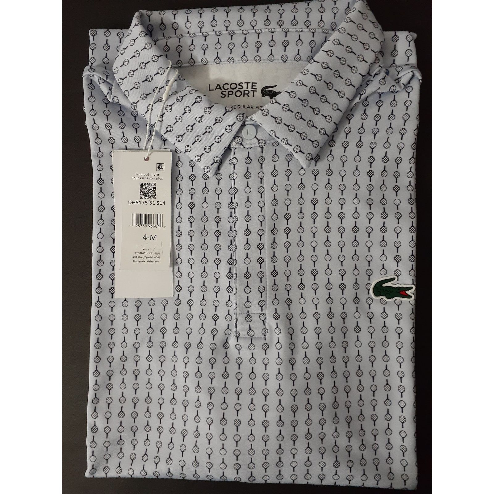 Lacoste Lacoste Men's Regular Fit Golf Performance Polo Shirt Blue M Size US M / EU 48-50 / 2 - 2 Thumbnail