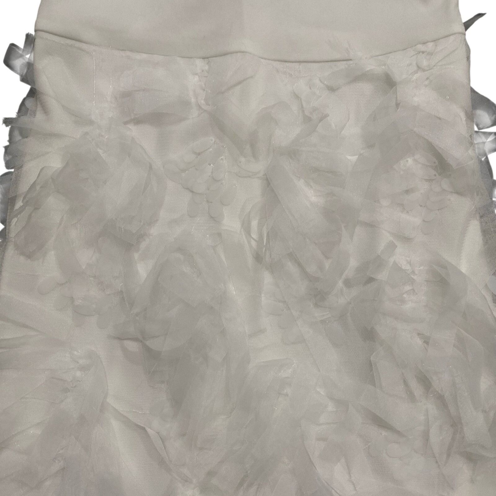 Shein Solid Fuzzy Trim Cami Dress in White, Size XS Size XS / US 0-2 / IT 36-38 - 3 Thumbnail