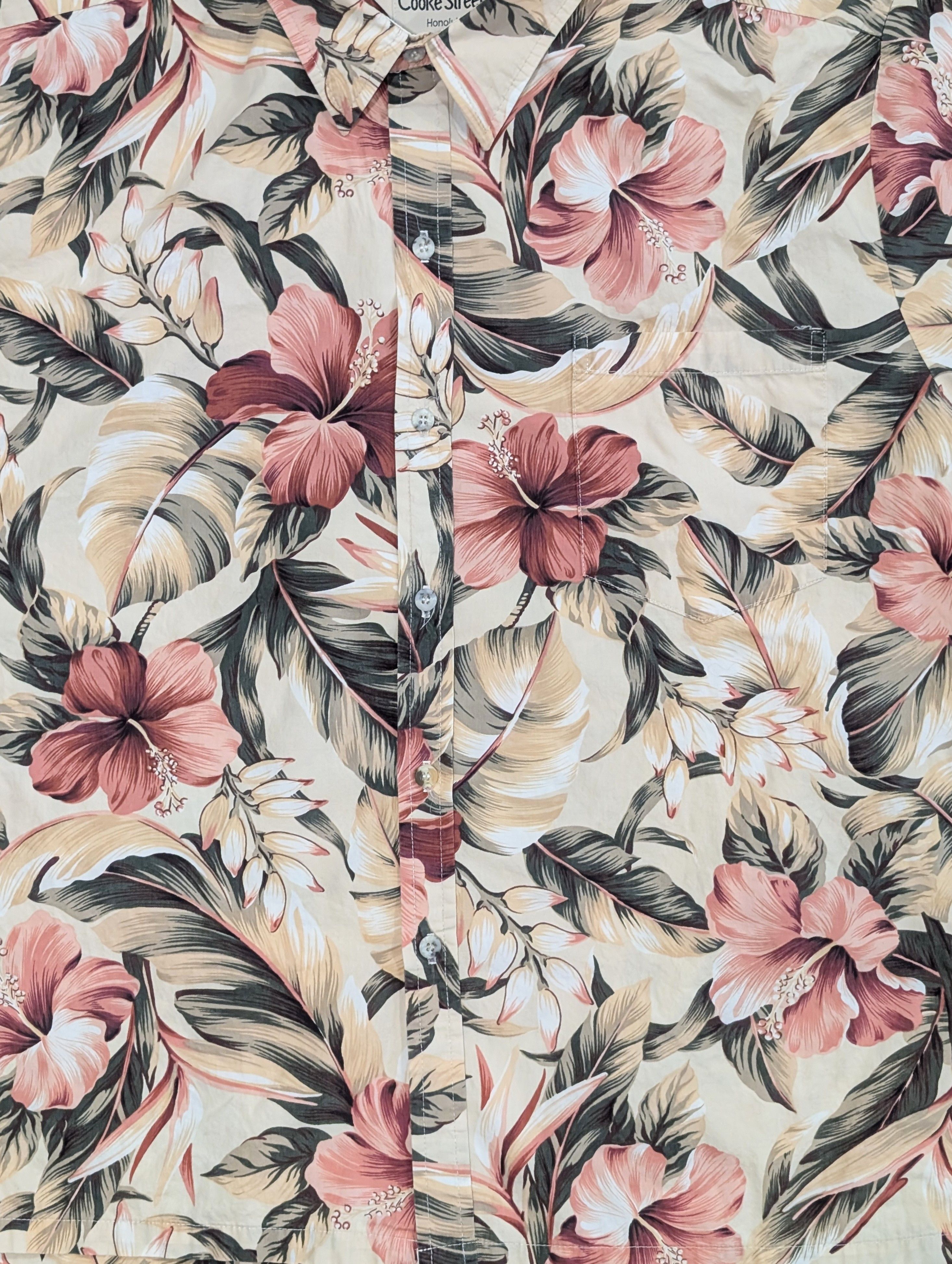 Vintage Vintage Cooke Street flower Hawaiian shirt - SIZE XL Size US XL / EU 56 / 4 - 2 Thumbnail