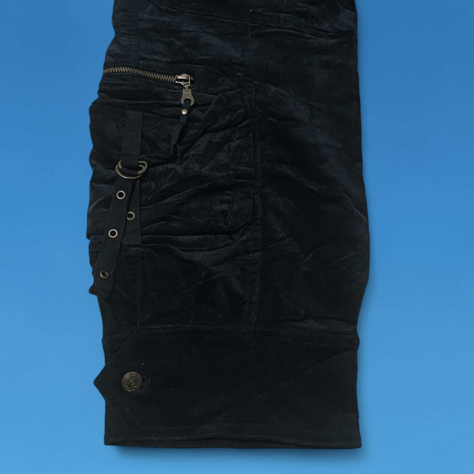 Japanese Brand × Seditionaries Japanese Brand Maliani Velvet 3d Pocket Crop Pants Size 28" / US 6 / IT 42 - 4 Thumbnail