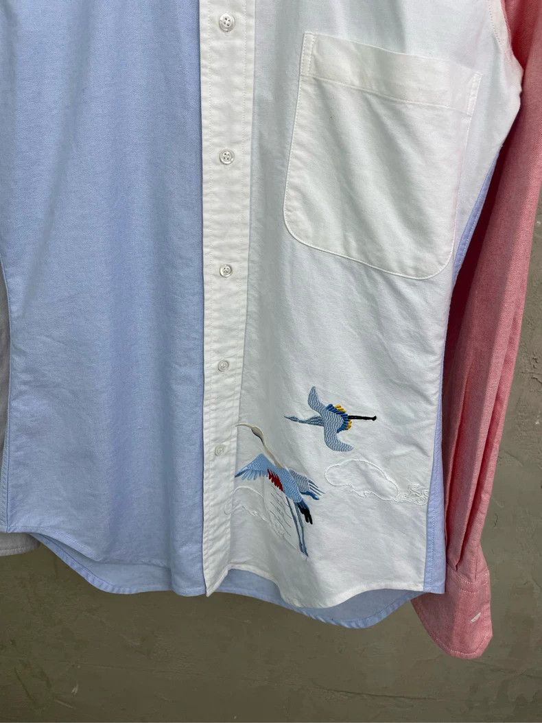 Thom Browne Thom browne Blue, white and red color matching show embroid Size US XS / EU 42 / 0 - 3 Thumbnail