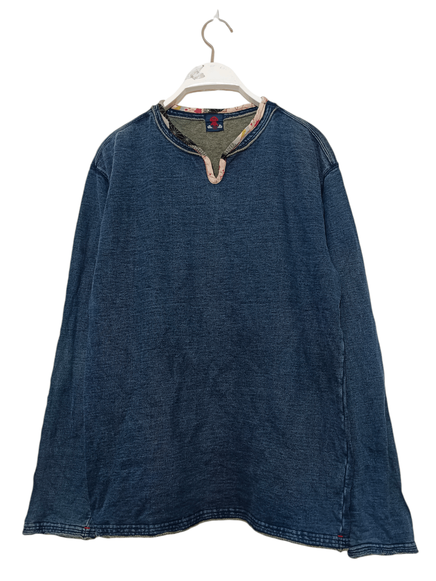 Eternal × If Six Was Nine × Indigo Vintage Eternal Indigo Distressed Long Sleeve Tshirt Size US M / EU 48-50 / 2 - 1 Thumbnail