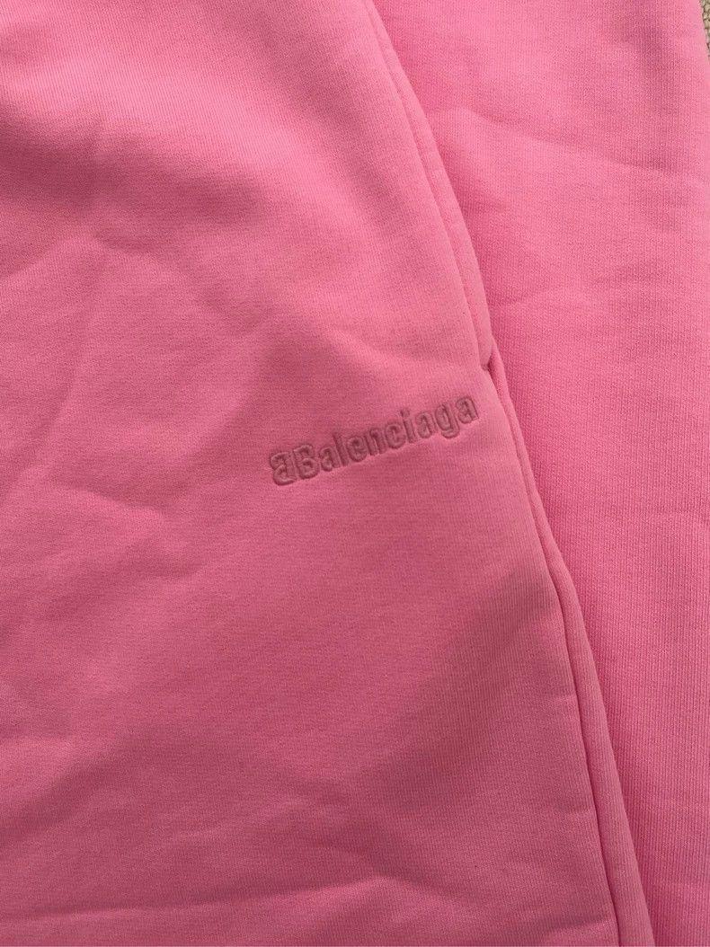 Balenciaga Balenciaga Pink Logo Long Pants Size L-2506 Size 35" - 2 Thumbnail