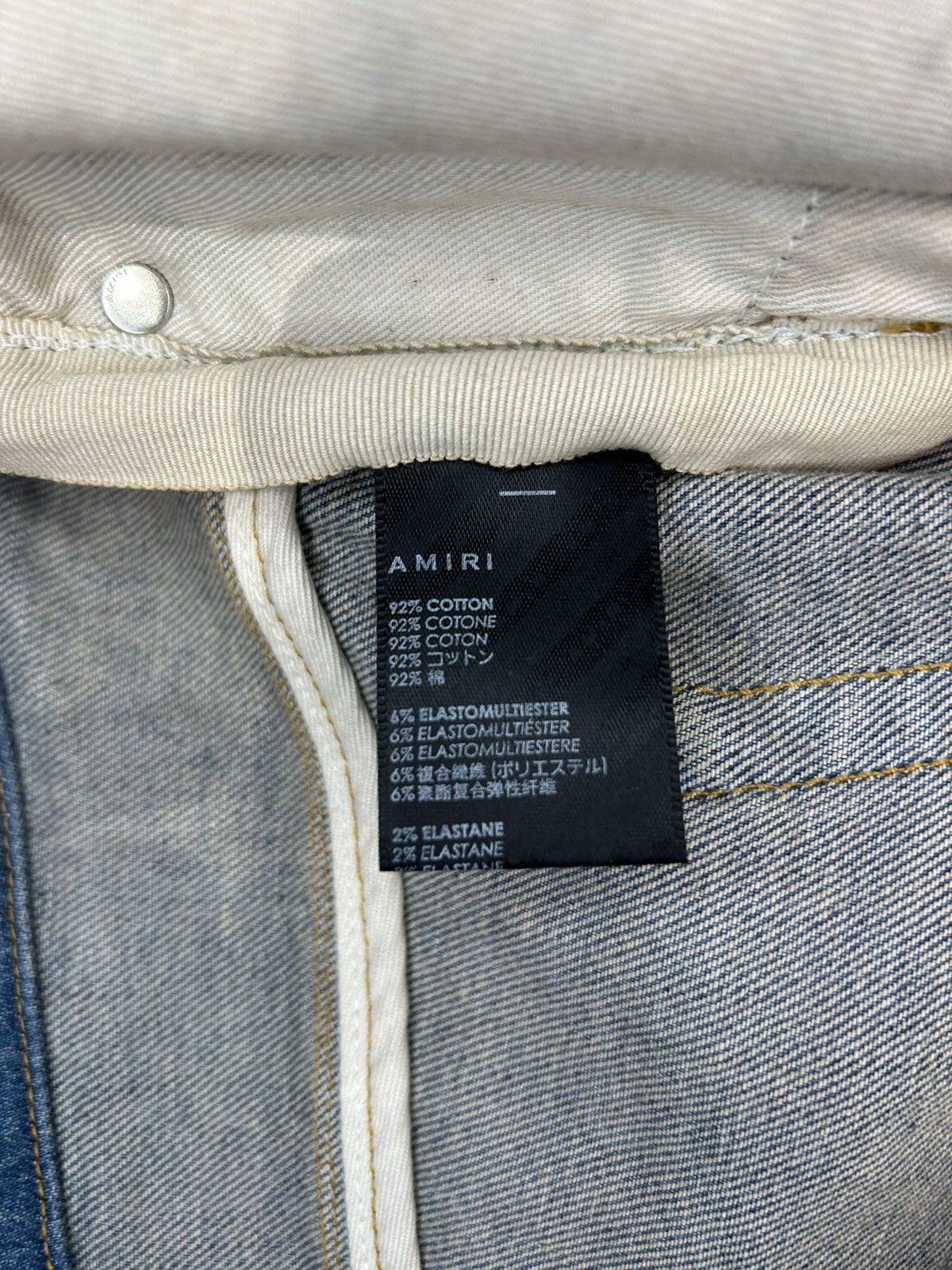 Amiri AMIRI X WES LANG REAPER LOGO JEANS - CLAY INDIGO Size US 38 / EU 54 - 5 Thumbnail