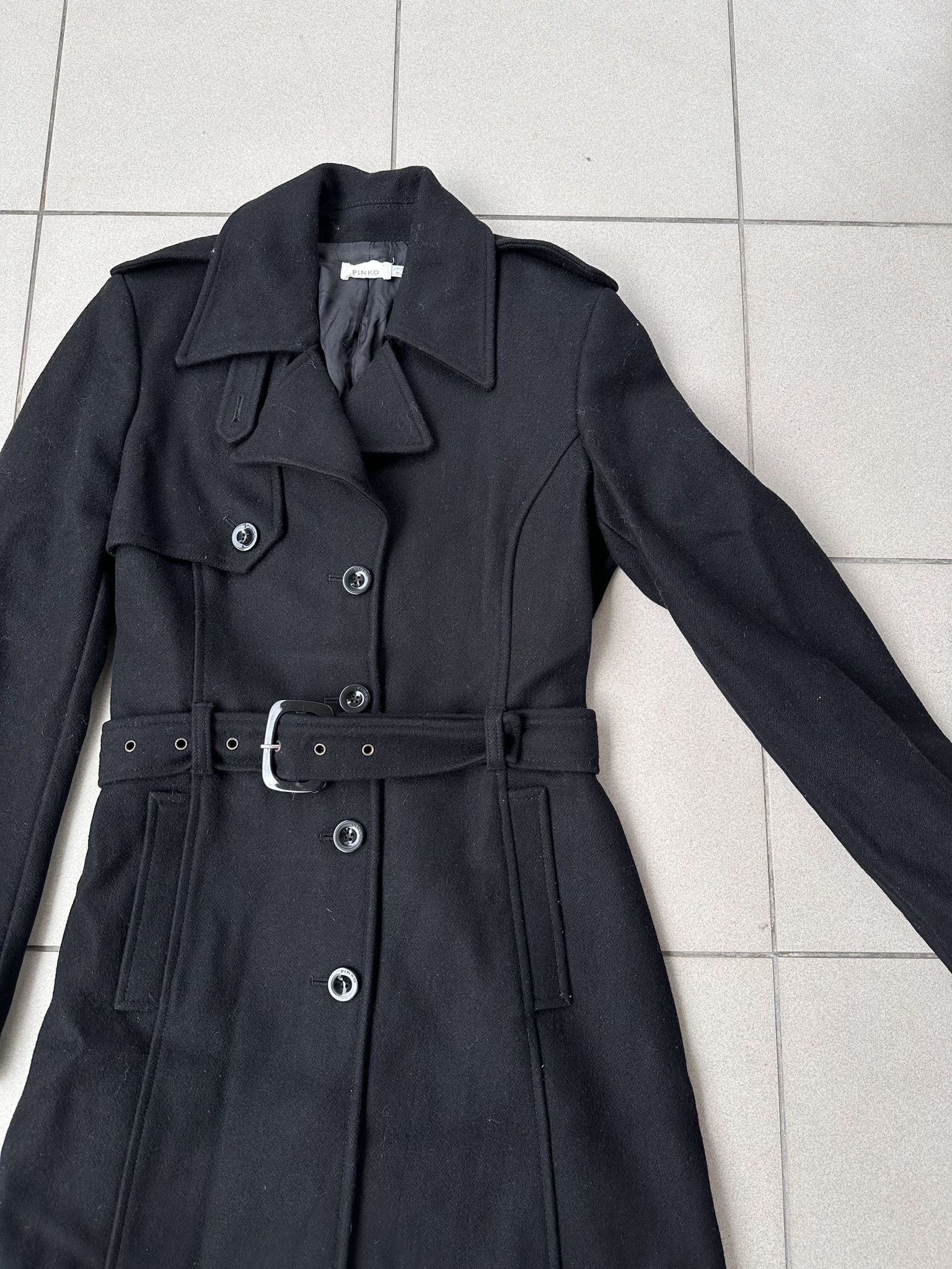 Pinko Pinko women wool coat trench Size S / US 4 / IT 40 - 4 Thumbnail