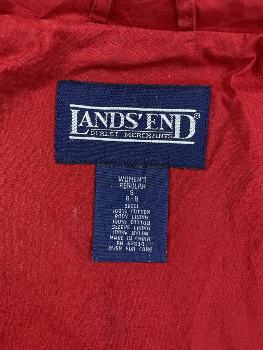 Lands' End Vintage Lands’ End Red Cotton Zipper Jacket Size US M / EU 48-50 / 2 - 9 Thumbnail