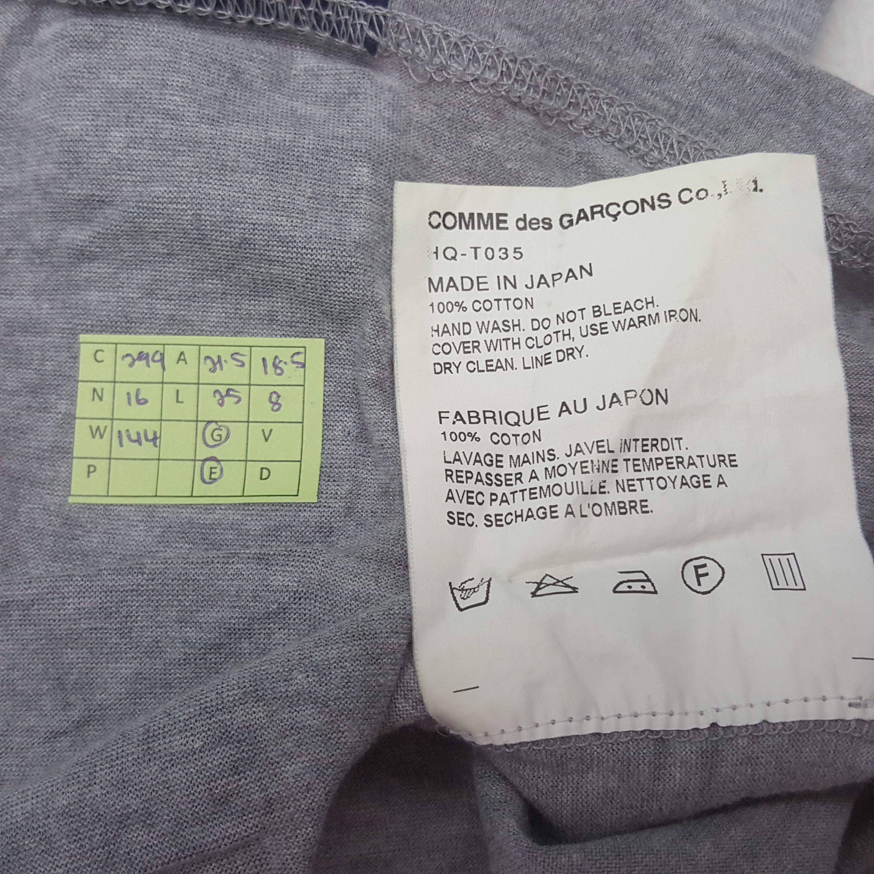 Comme des Garcons Vintage Comme des Garcons Japanese Brand Tshirt C299N16 Size US L / EU 52-54 / 3 - 5 Thumbnail