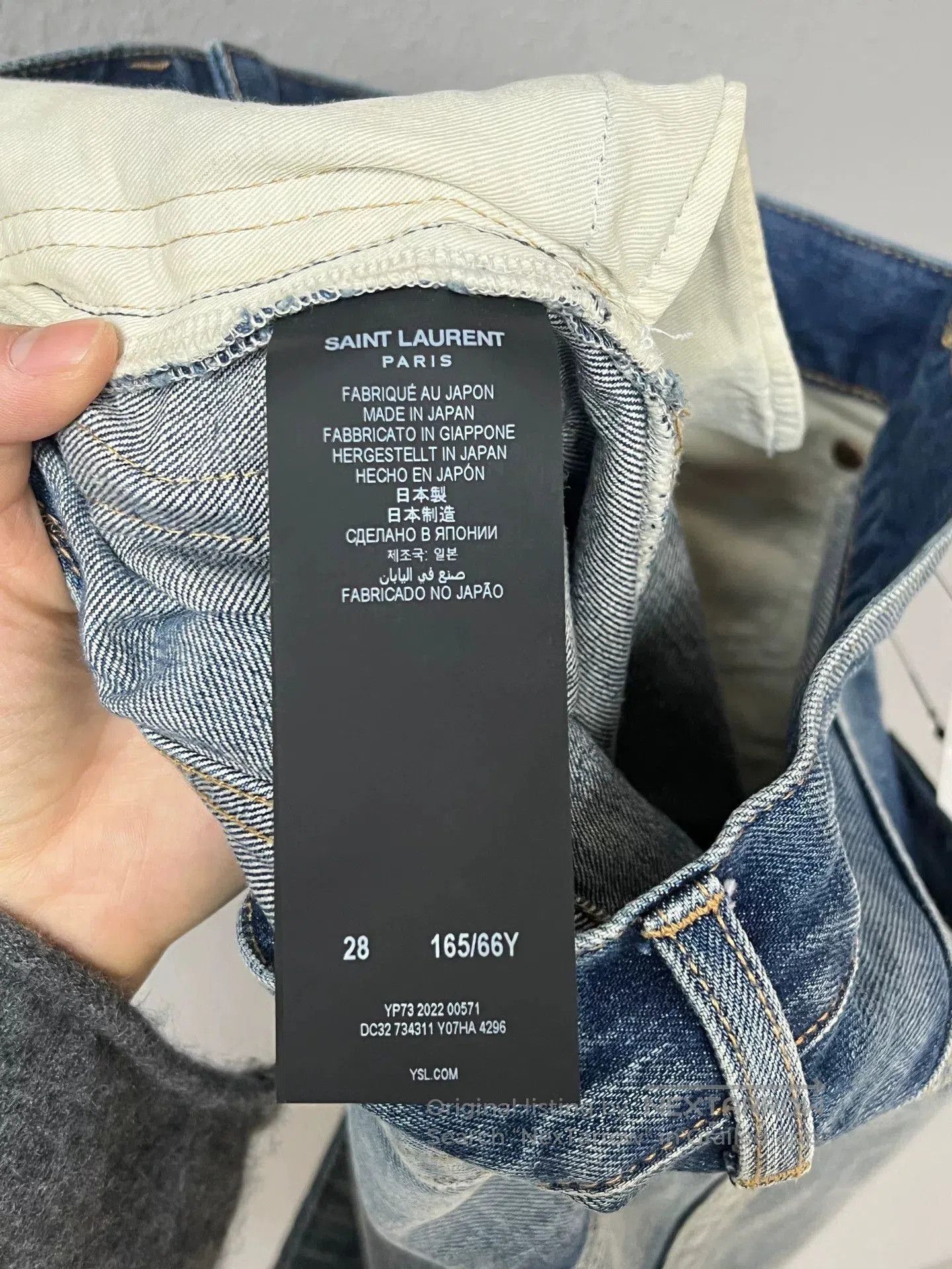 Saint Laurent Paris SLP Distressed Jeans. Size US 28 / EU 44 - 5 Thumbnail