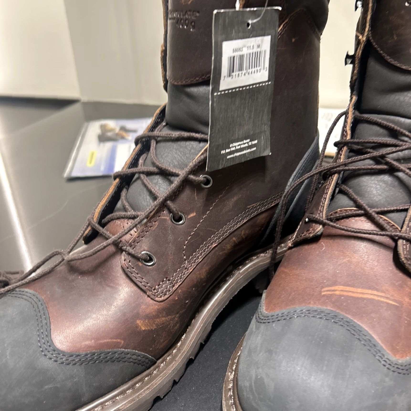 Chippewa Chippewa Logger Boots Size 11.5 M Brand New Brown Leather Size US 12 / EU 45 - 2 Thumbnail