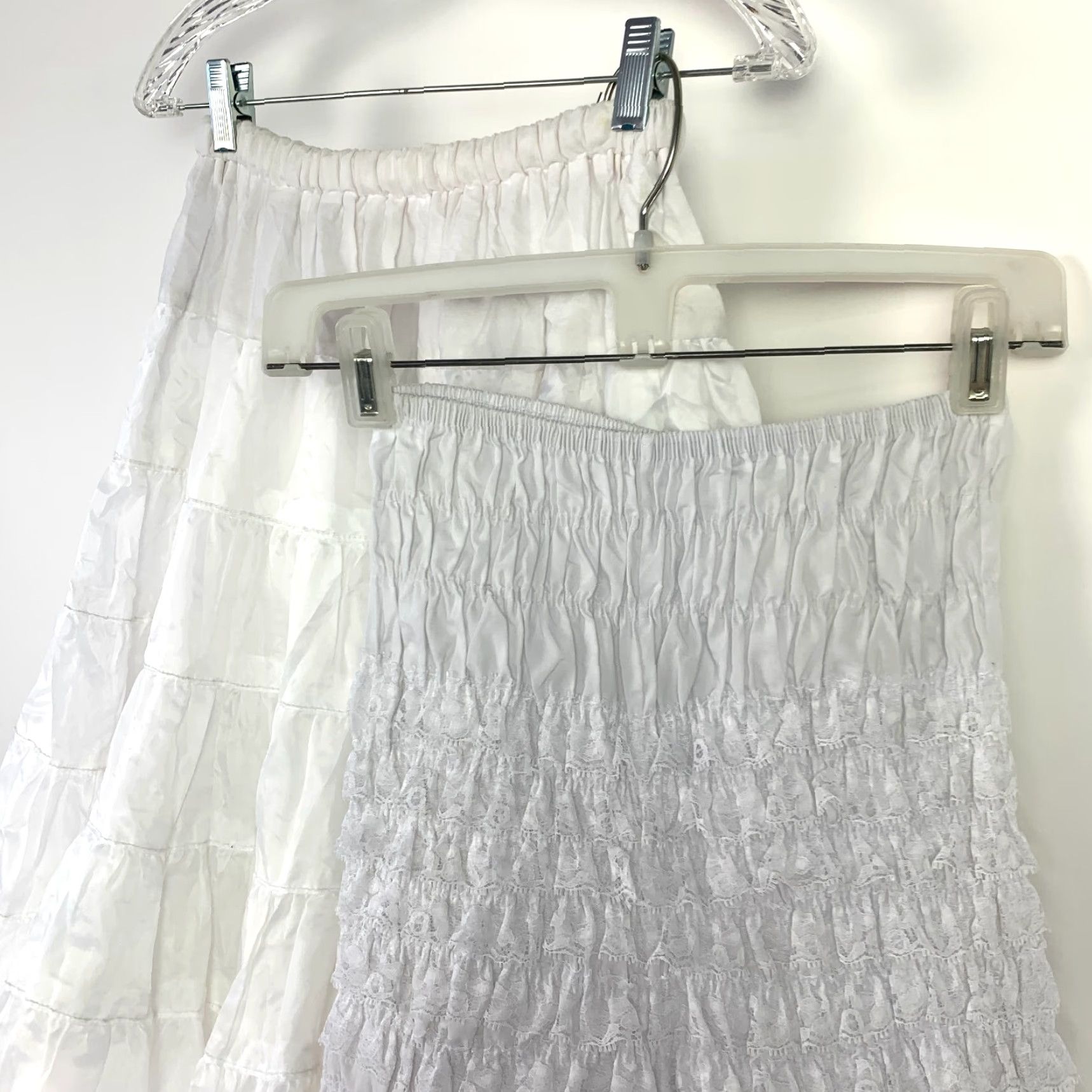 Vintage VINTAGE Malco Modes Pettipants Small White Cotton Blend 1980s Prairie Ethnic/Peasant Look Womens Mens Girls Size 28" / US 6 / IT 42 - 3 Thumbnail