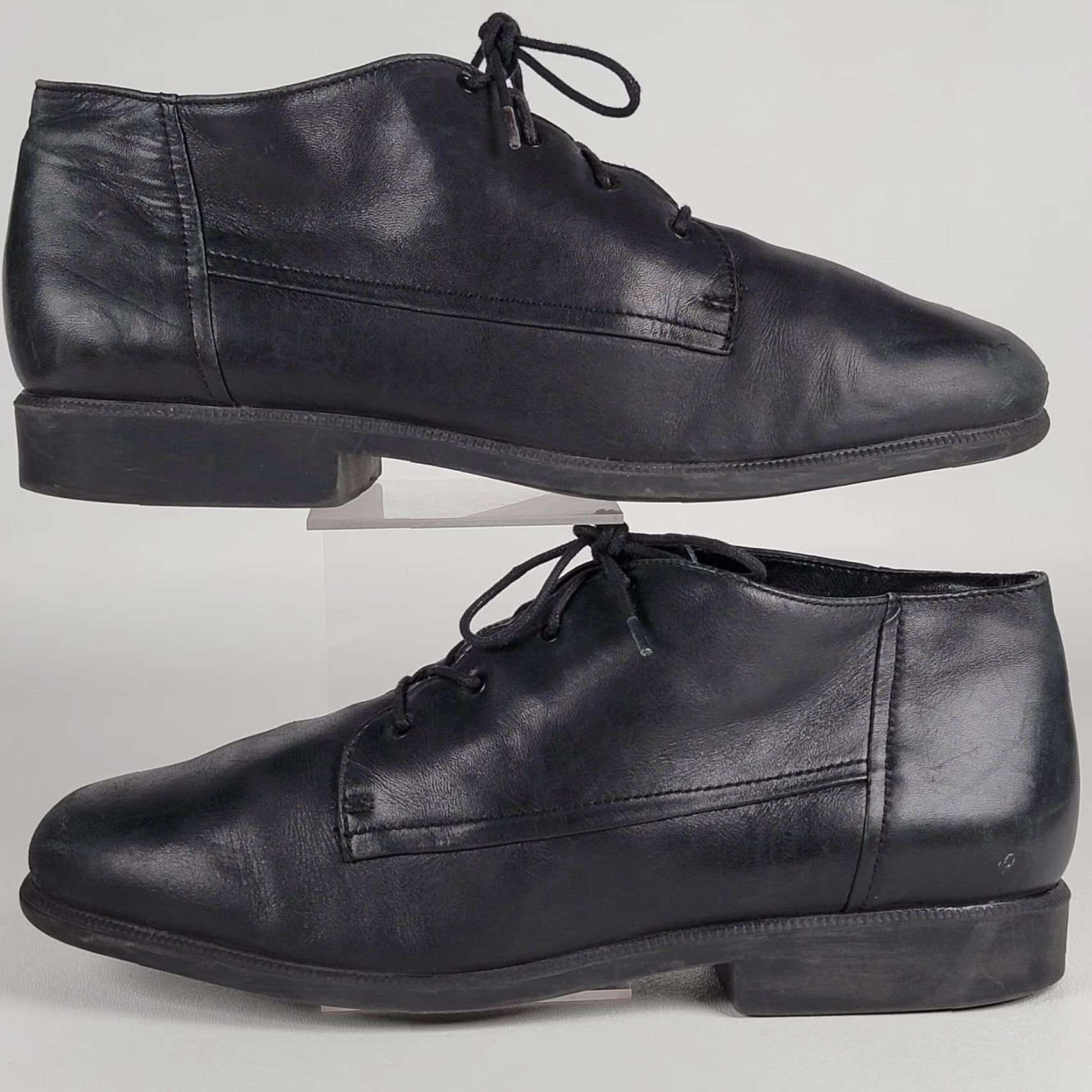 Vintage Easy Spirit Lidia Chukka Boots Women's 8.5 M Black Leather Lace Up Oxford Boots Size US 9 / IT 39 - 5 Thumbnail