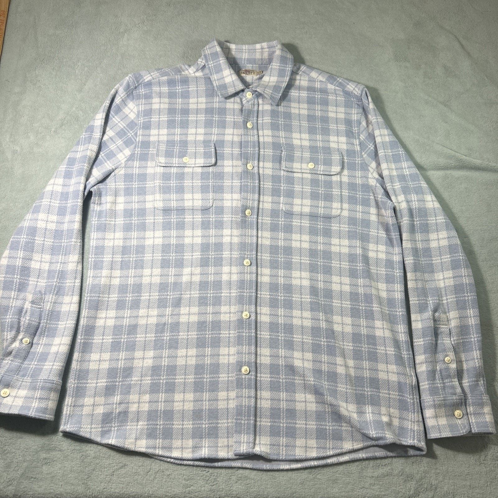 Faherty Faherty Soft Flannel Mens XL Up Match Pocket Lumberjack Size US XL / EU 56 / 4 - 2 Thumbnail