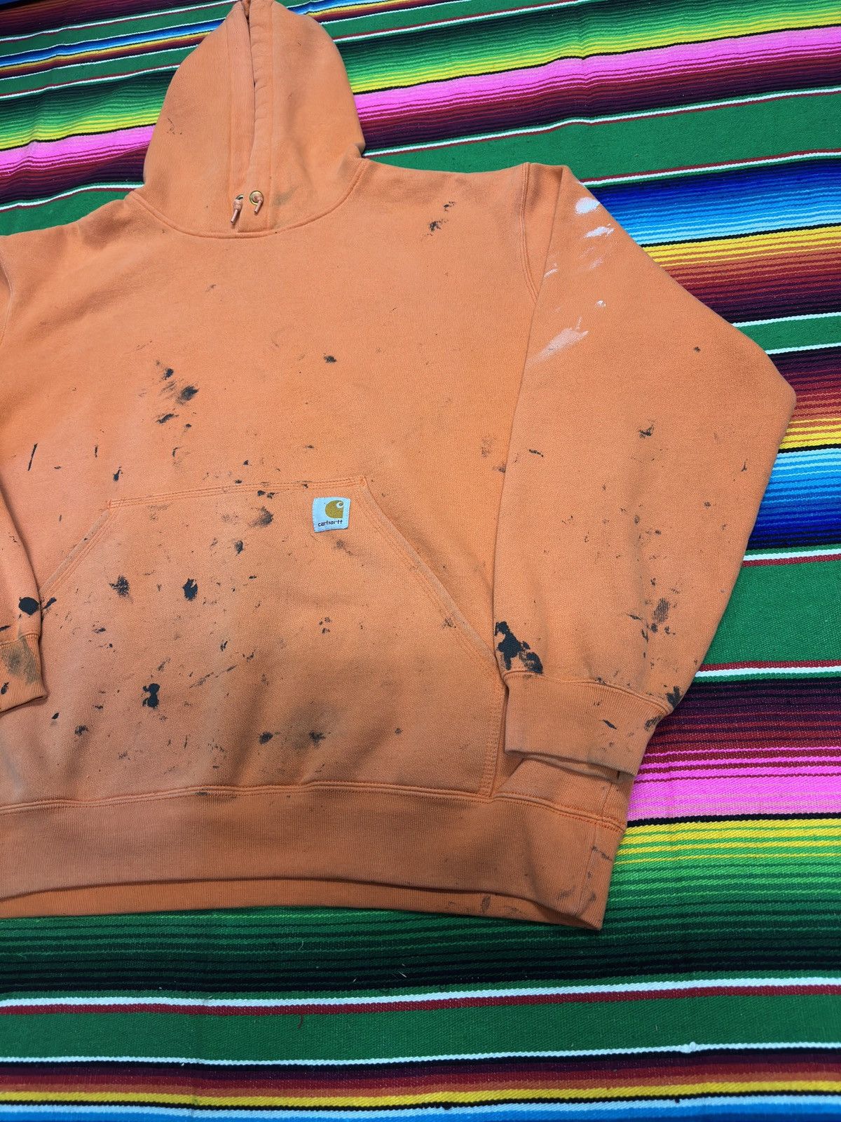 Carhartt 💥Distress Carhatt💥Hoodies Distress Crazy Design 💥 Size US XL / EU 56 / 4 - 3 Thumbnail