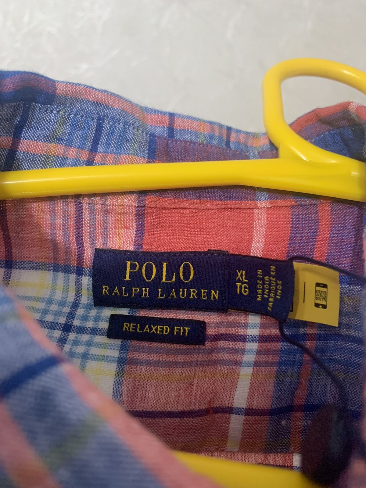 Polo Ralph Lauren Polo Ralph Lauren Relaxed Fir Plaid Multicolor Linen Shirt Size US XL / EU 56 / 4 - 5 Thumbnail