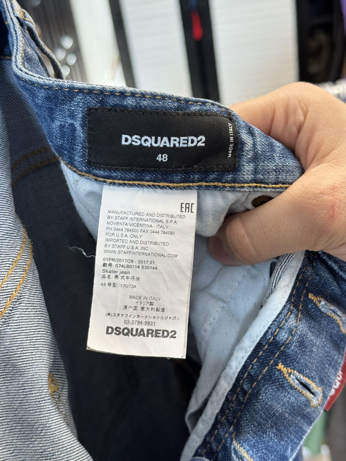 Designer × Dsquared2 Dsquared2 Skater Jeans Distressed Washed Made in Italy Size US 32 / EU 48 - 10 Thumbnail