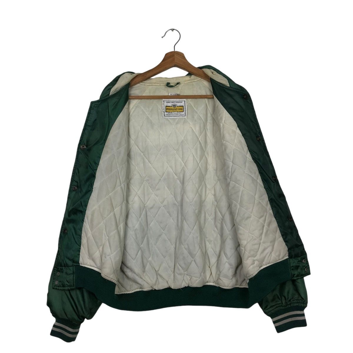 Japanese Brand 🔥SPORTSWEAR BOMBER JACKET MAJOR LEAGUE SPELL OUT BACK HIT Size US M / EU 48-50 / 2 - 17 Thumbnail