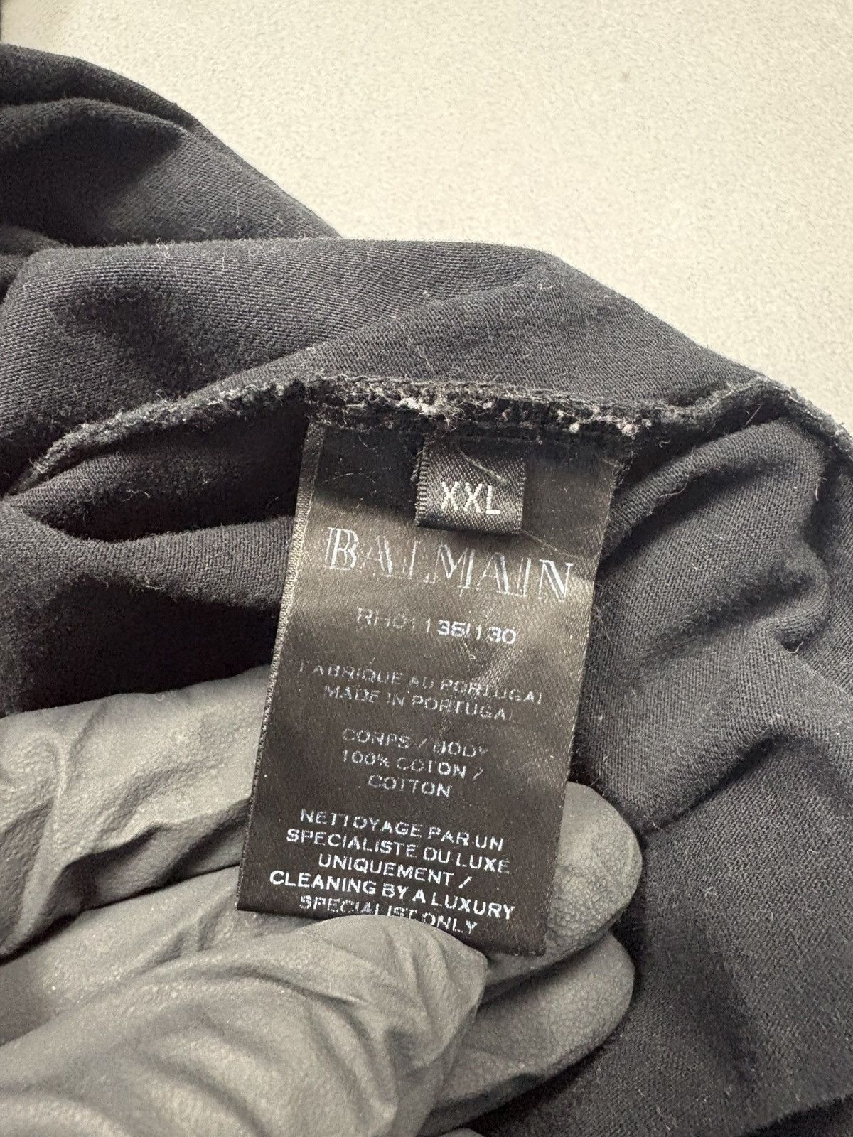 Balmain Balmain Paris Big Logo Crest Black T-Shirt Size US M / EU 48-50 / 2 - 13 Thumbnail