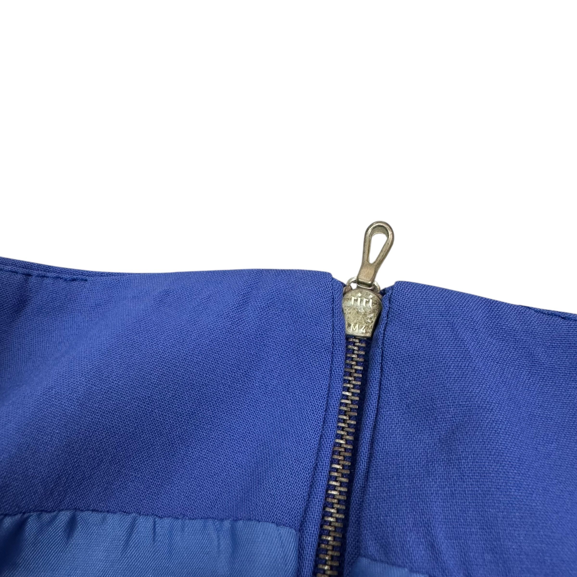 Acne Studios Acne Women's Royal Blue Stretch Back Zip Mini Short Skirt 38 Size 38" / US 16 / IT 52 - 5 Thumbnail