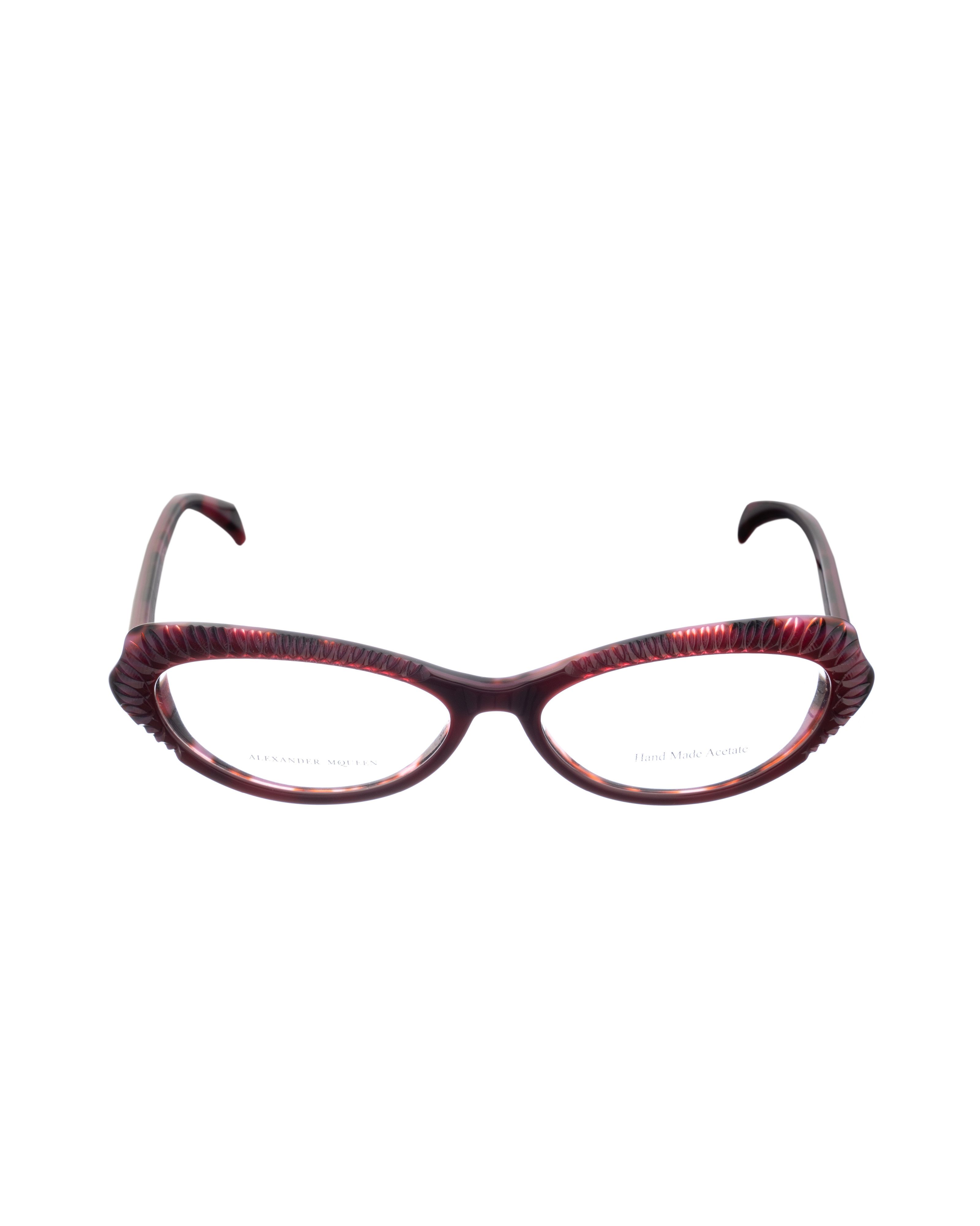 Alexander McQueen Alexander McQueen 90s Violet 3D Cat-Eye Glasses Size ONE SIZE - 1 Thumbnail
