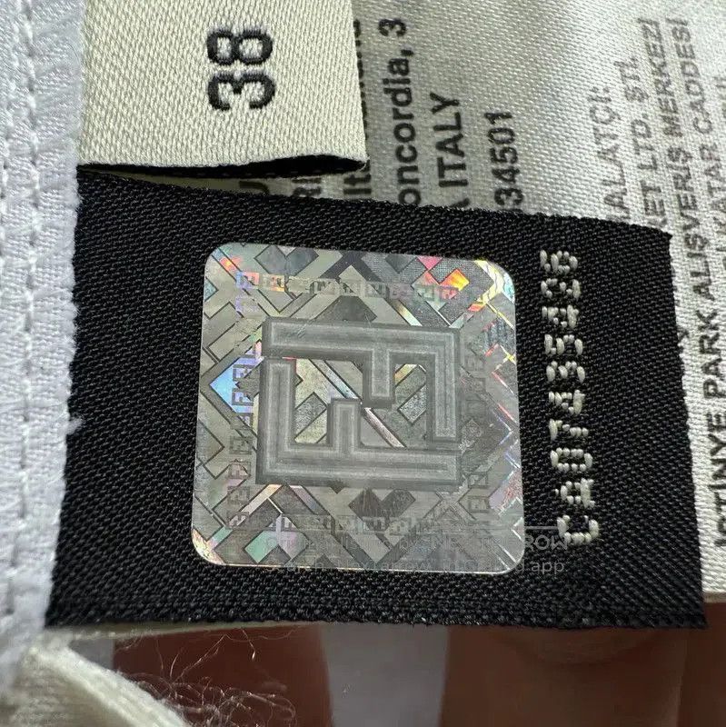 Fendi Fendi White Cotton Shirt with Artistic Design . Size XXS / US 00 / IT 34 - 5 Thumbnail