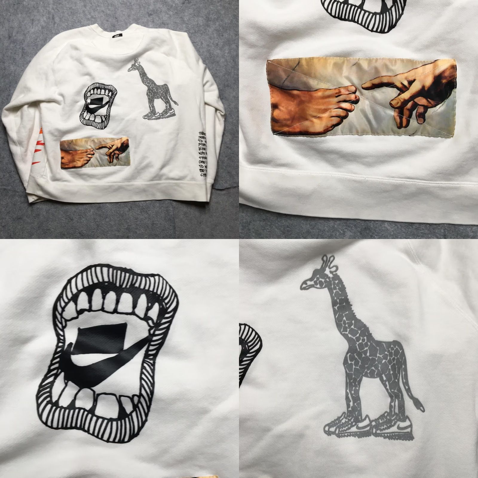 Nike Nike Sportswear Sweatshirt Mens XL Sail DIY Just Do It Graphic Crew CU5055-133 Size US XL / EU 56 / 4 - 8 Thumbnail