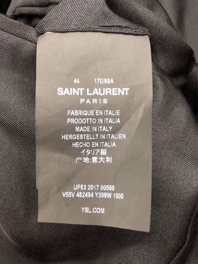 Saint Laurent Paris Saint Laurent Paris Black lapel wool long sleeve leisure s Size US S / EU 44-46 / 1 - 6 Thumbnail