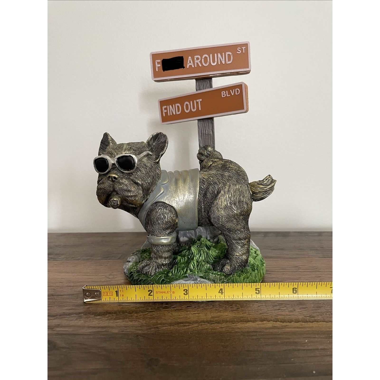 Other BNIB French Bulldog Statue FAFO Crossroad Frenchie Statue Size ONE SIZE - 6 Thumbnail