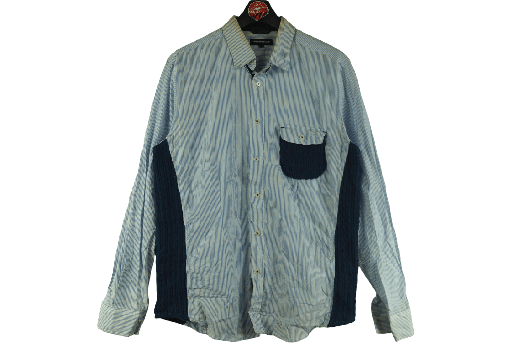 Rare!! Semantic Design Shirt Buttonup Nice Design