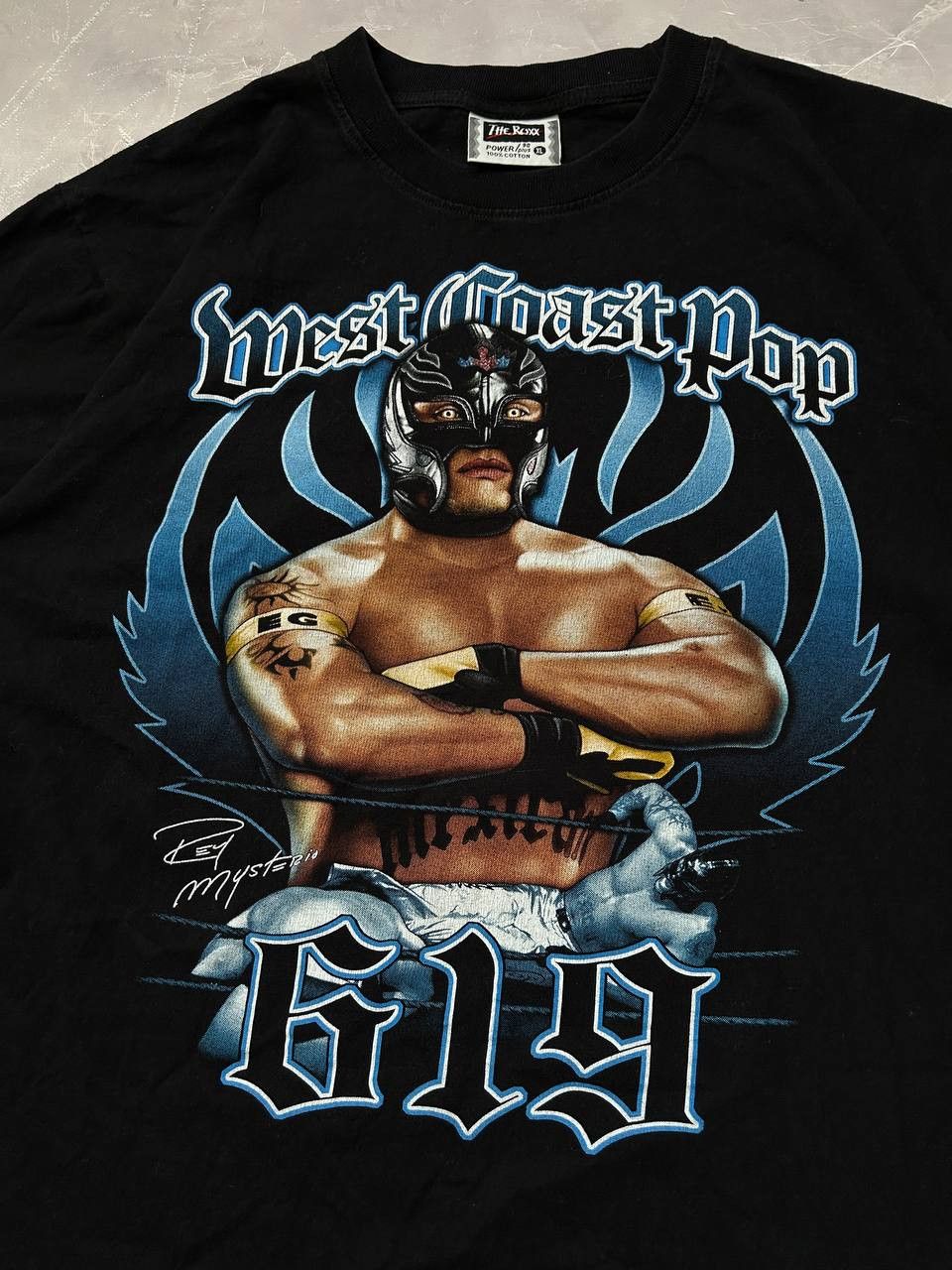 WWE Vintage 90s Y2K Rey Mysterio 619 WWE WWF Wrestling T-Shirt Size US L / EU 52-54 / 3 - 2 Thumbnail