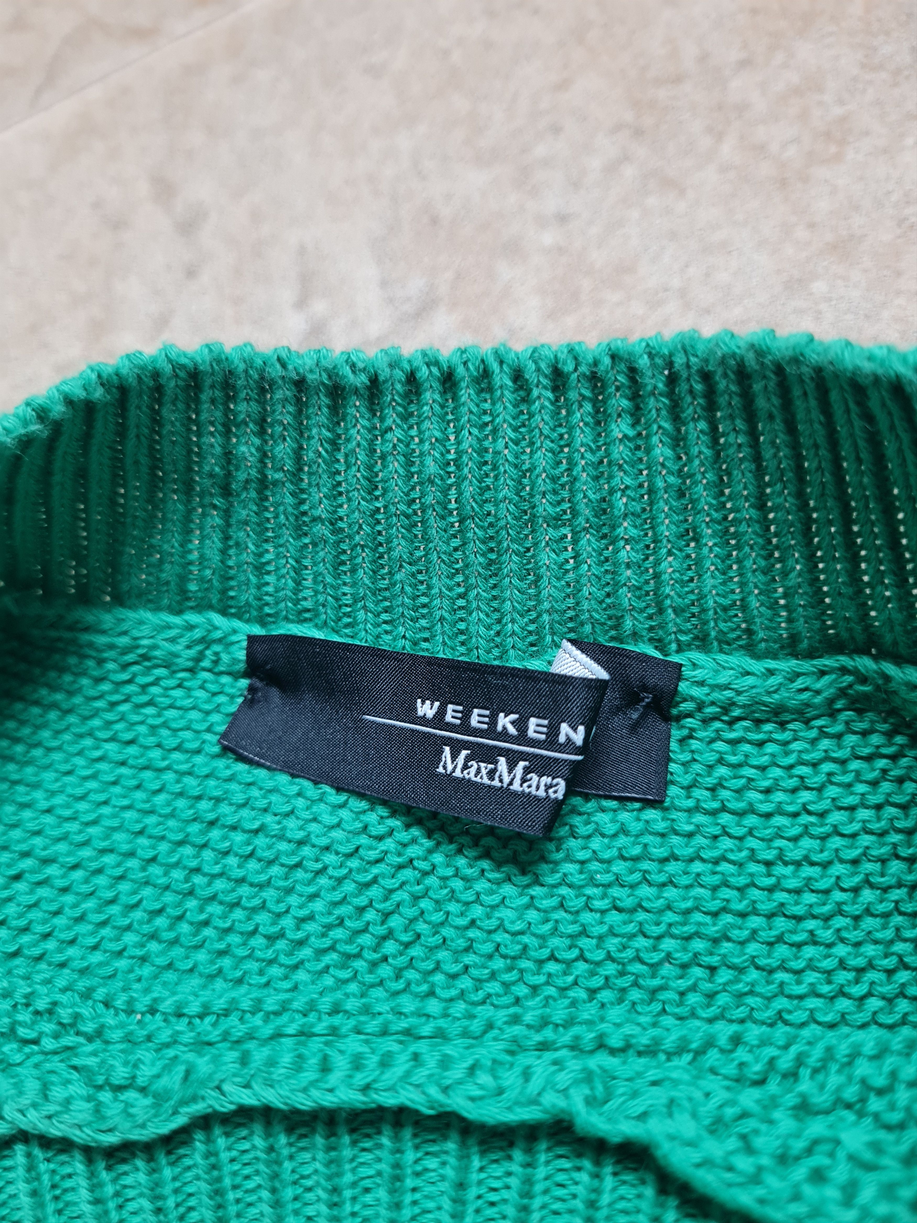 Max Mara WEEKEND MAX MARA Relaxed Fit Green Knit Crew-Neck Sweater Size M / US 6-8 / IT 42-44 - 14 Thumbnail