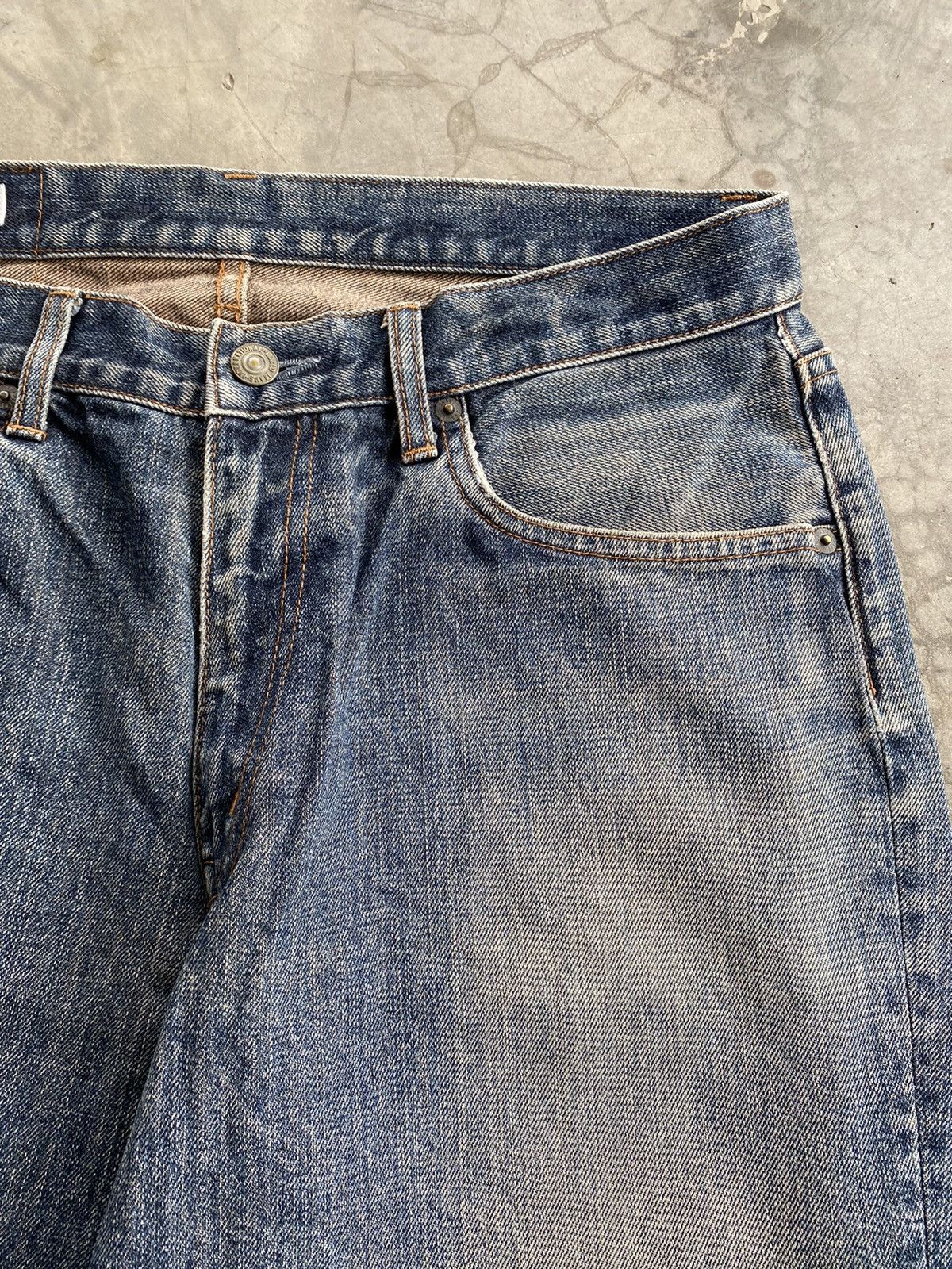Big John Baggy Jeans Vintage Big John Mud Rusty Distressed Jeans 231 Size US 32 / EU 48 - 6 Thumbnail