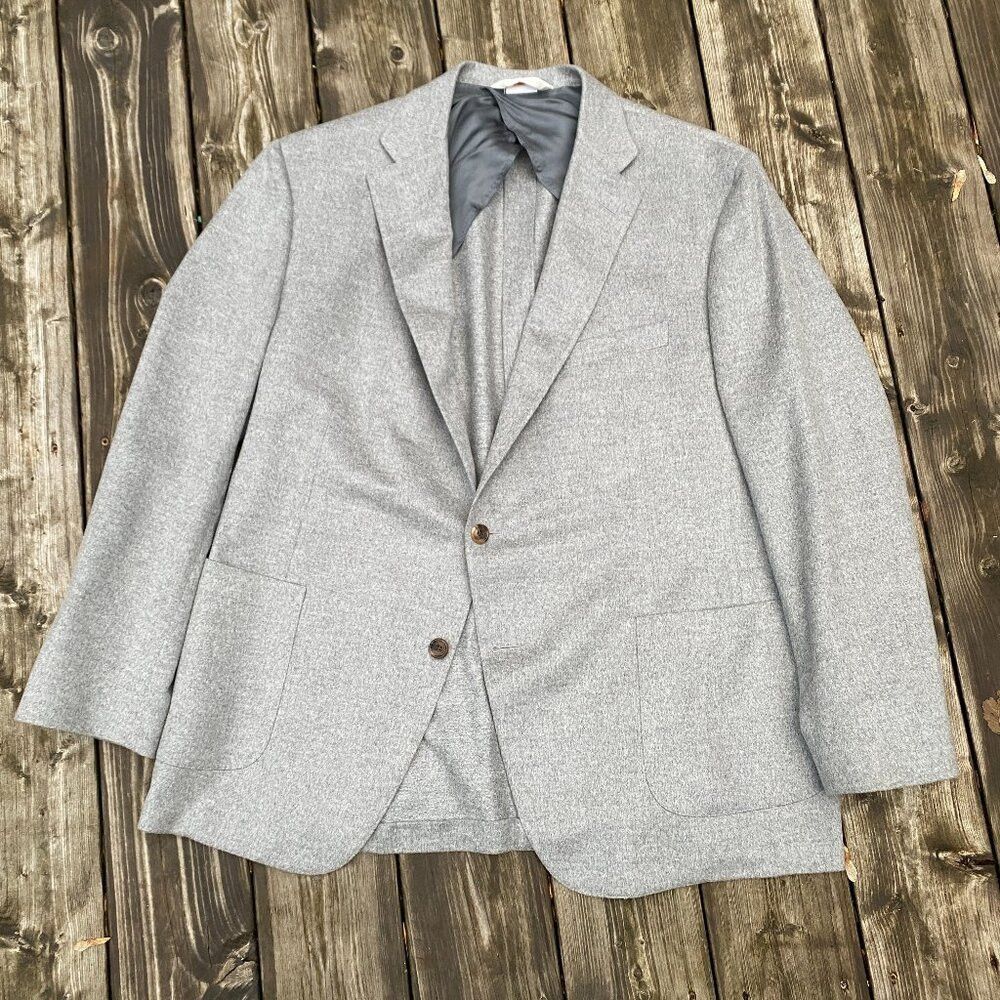 Samuelsohn SamuelSohn Soft 100% Cashmere SB GIbson Suit Jacket Blazer Size 48R - 1 Thumbnail