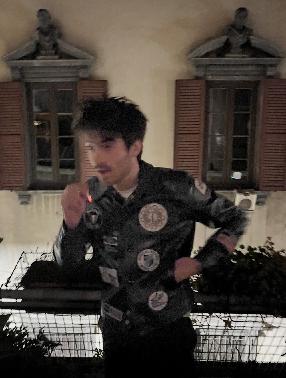 Vintage 1970s Vintage Navy Leather Motorcycle Patch Jacket Size US M / EU 48-50 / 2 - 7 Thumbnail