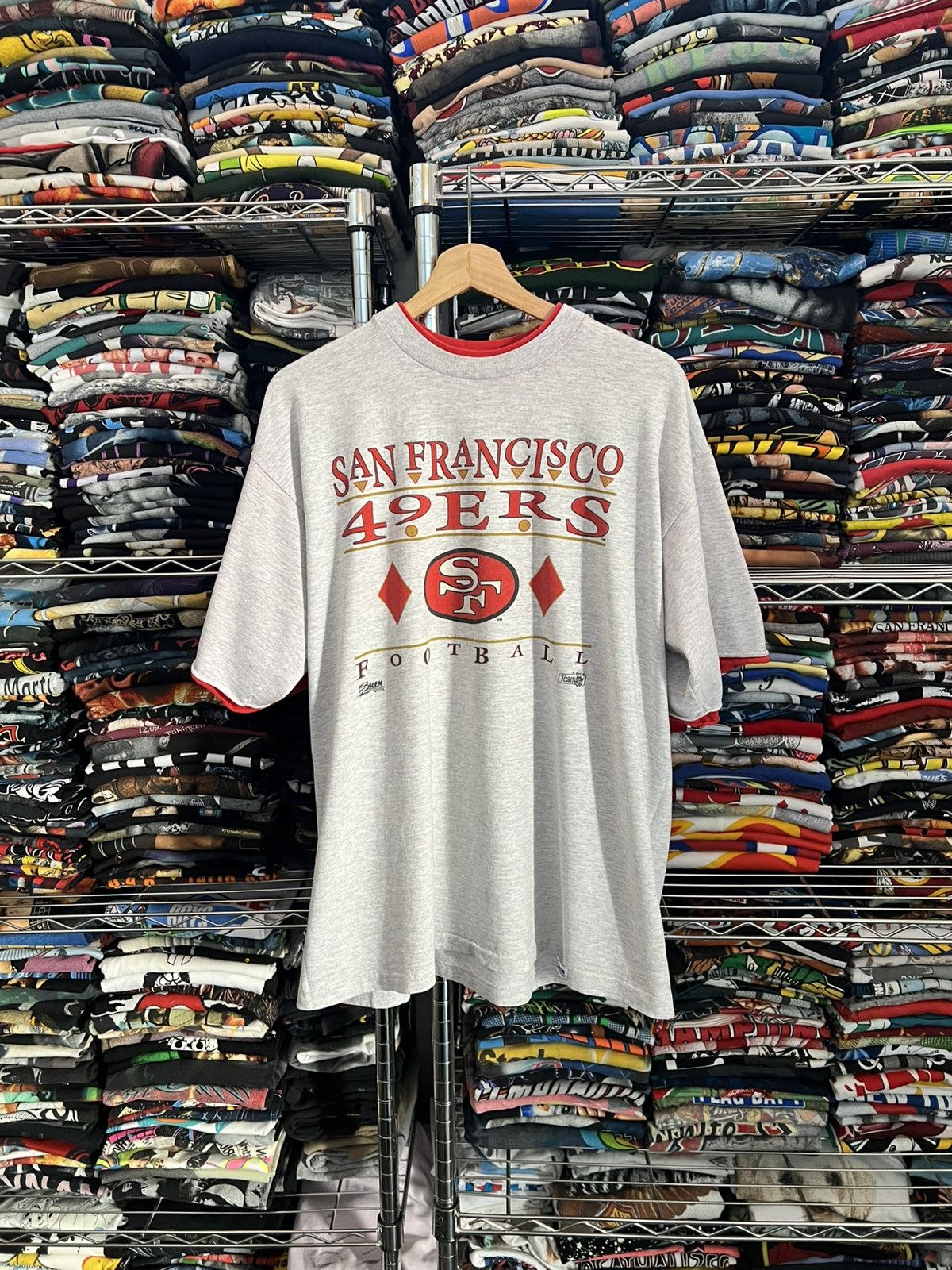 Salem Sportswear 1992 San Francisco 49ers Super Bowl Team Tee Size US XL / EU 56 / 4 - 1 Thumbnail