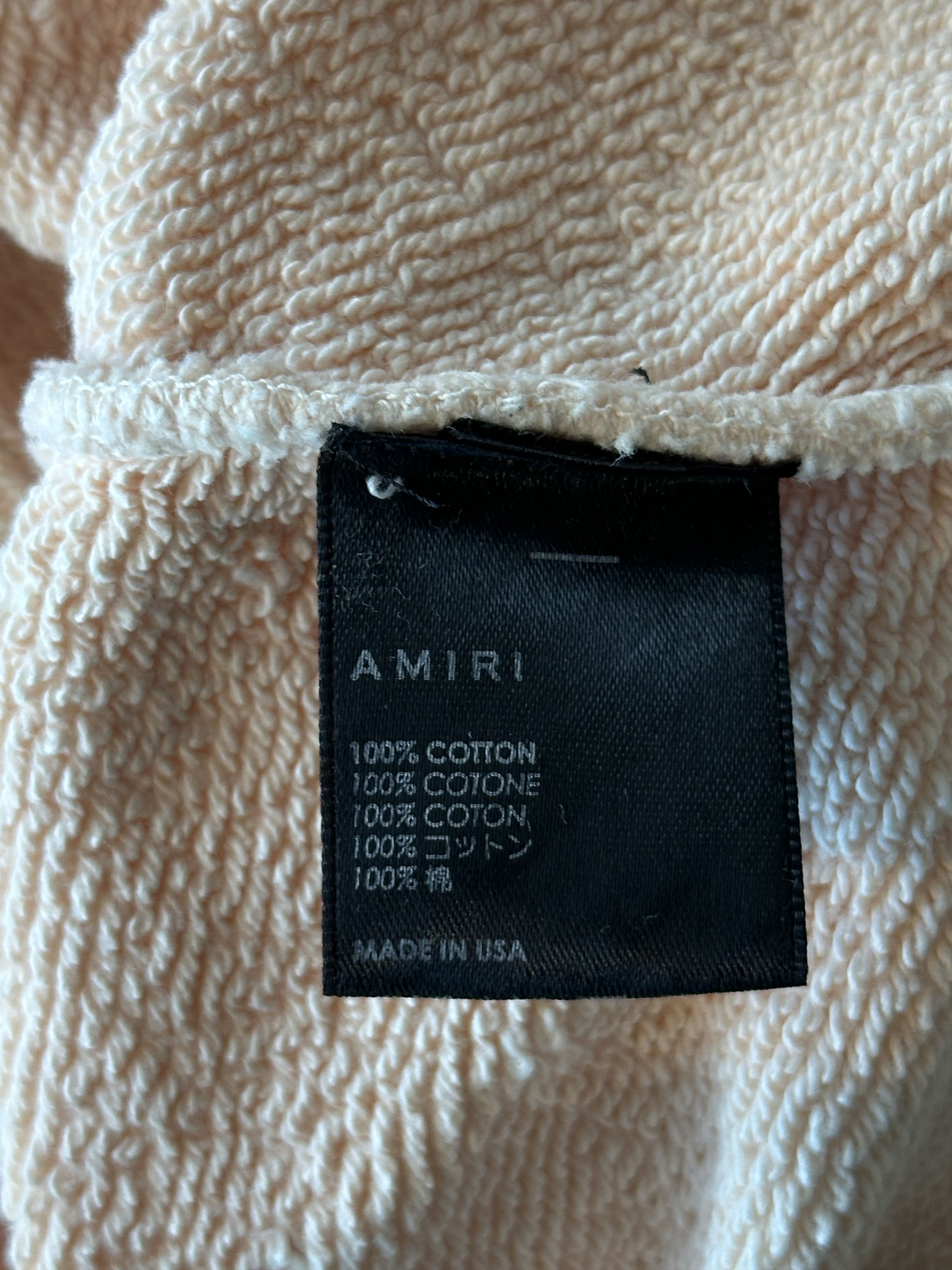 Amiri Amiri Cream MA Logo Shotgun Sweater Size US XXL / EU 58 / 5 - 4 Thumbnail